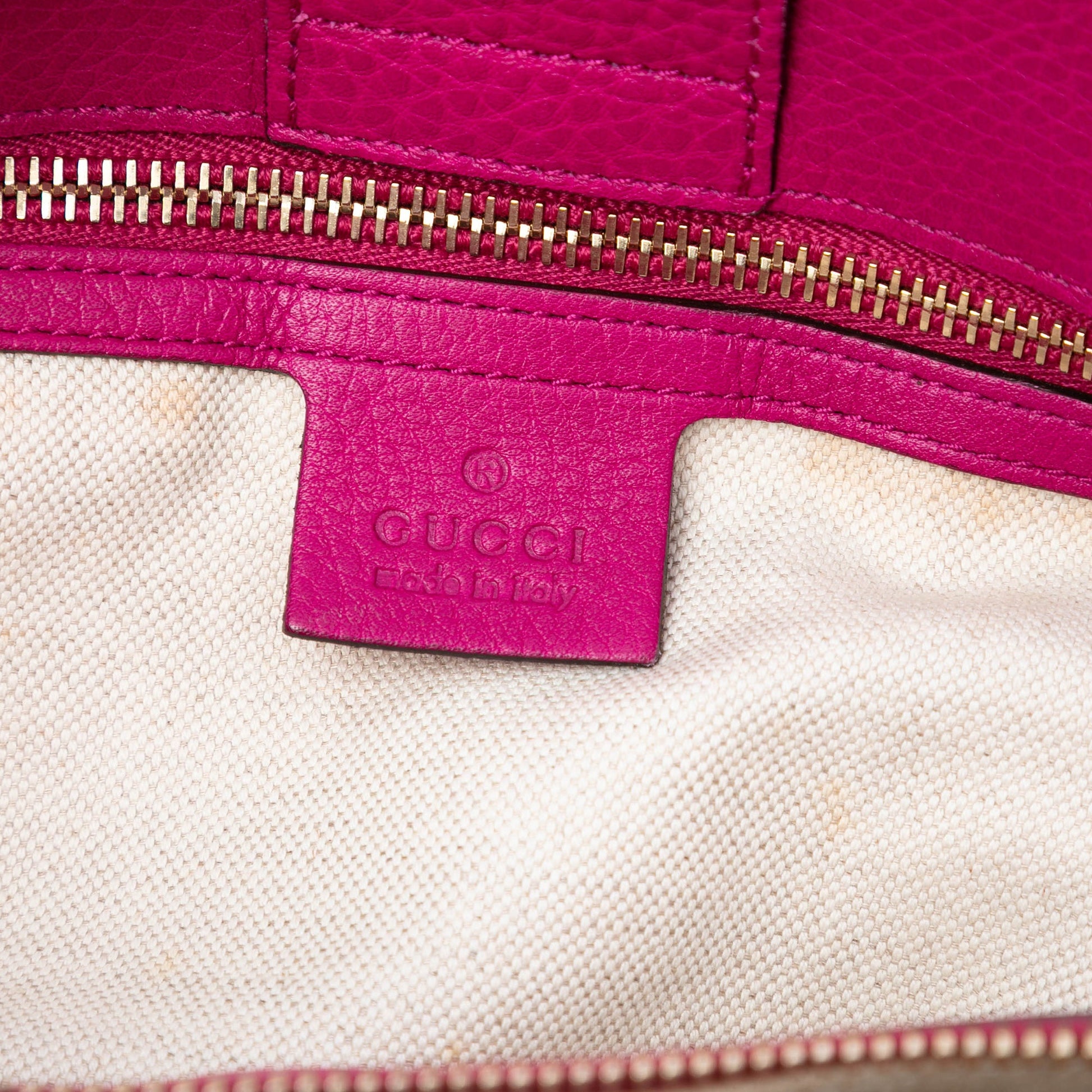 Gucci Medium Calfskin Bamboo Shopper Satchel