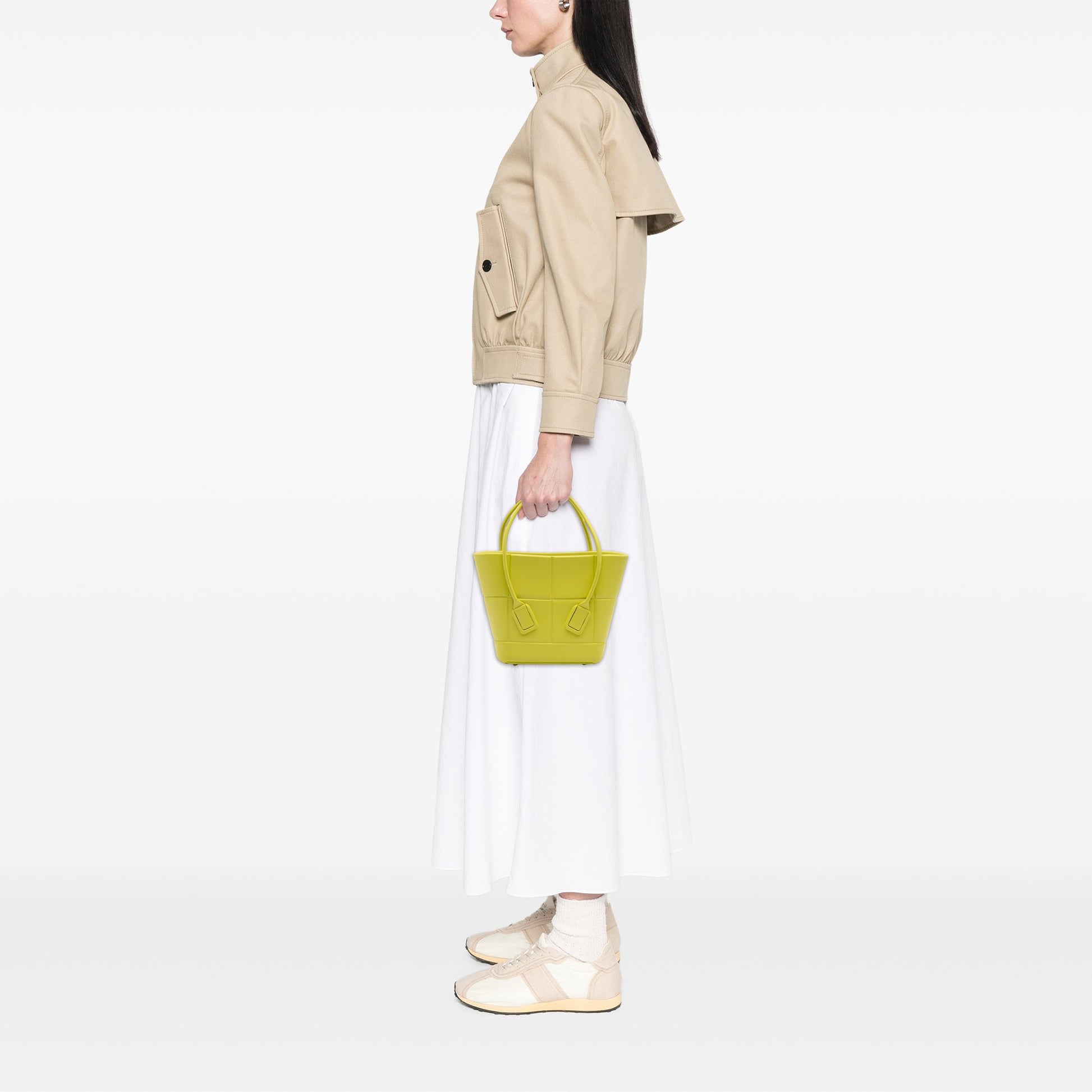 Bottega Veneta Mini Rubber Arco Shopping Bag