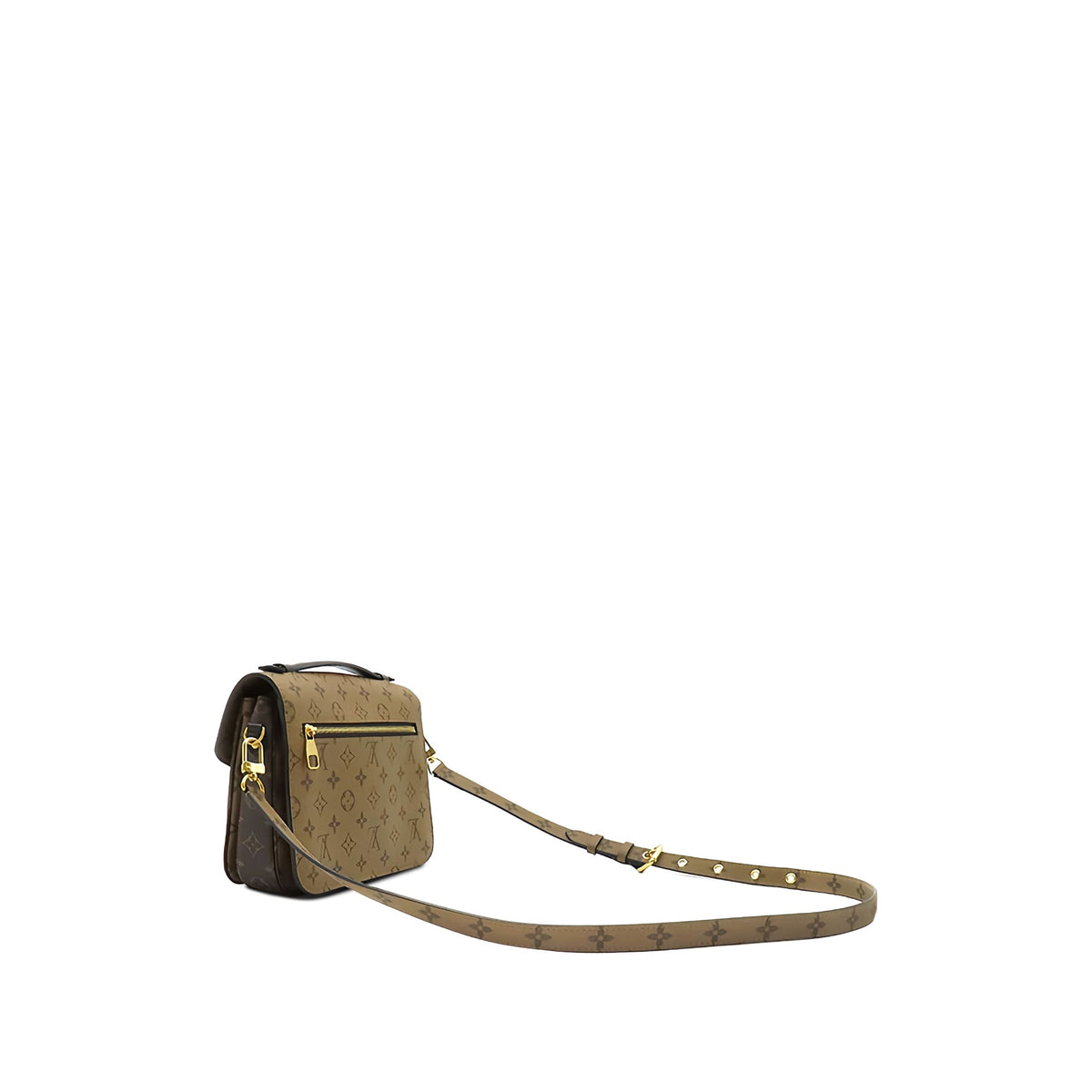 Louis Vuitton Monogram Reverse Pochette Metis — Brown