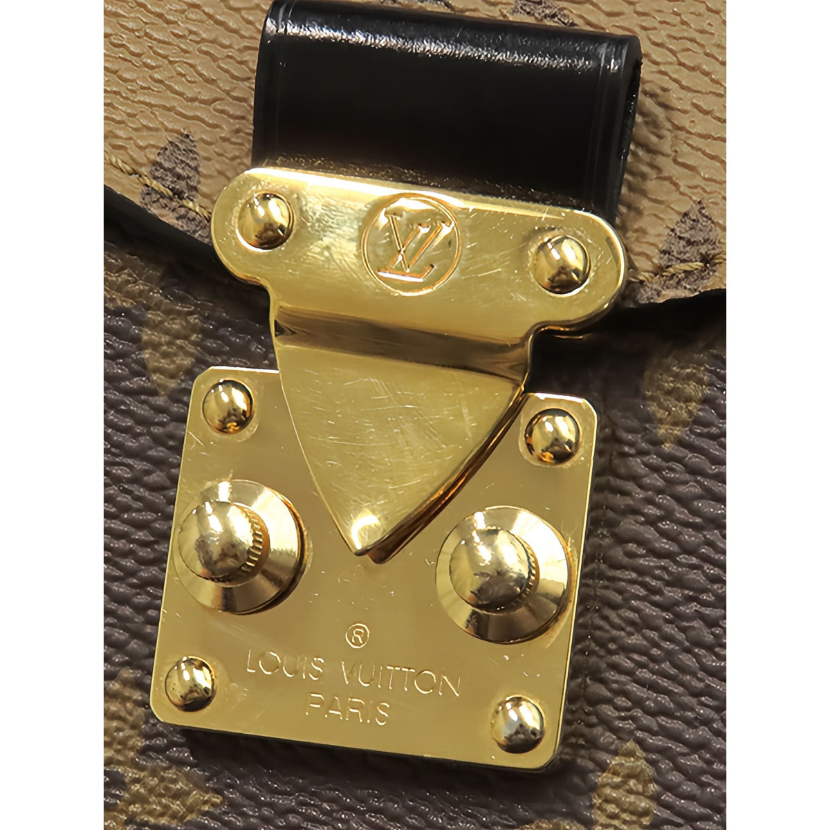 Louis Vuitton Monogram Reverse Pochette Metis — Brown