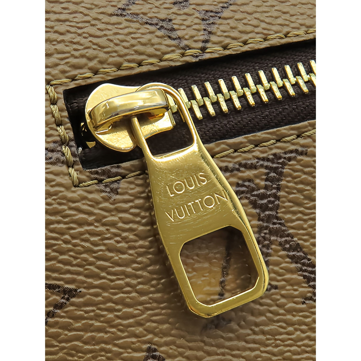 Louis Vuitton Monogram Reverse Pochette Metis — Brown