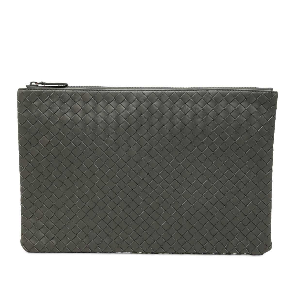 Bottega Veneta Nappa Intrecciato Zip Clutch