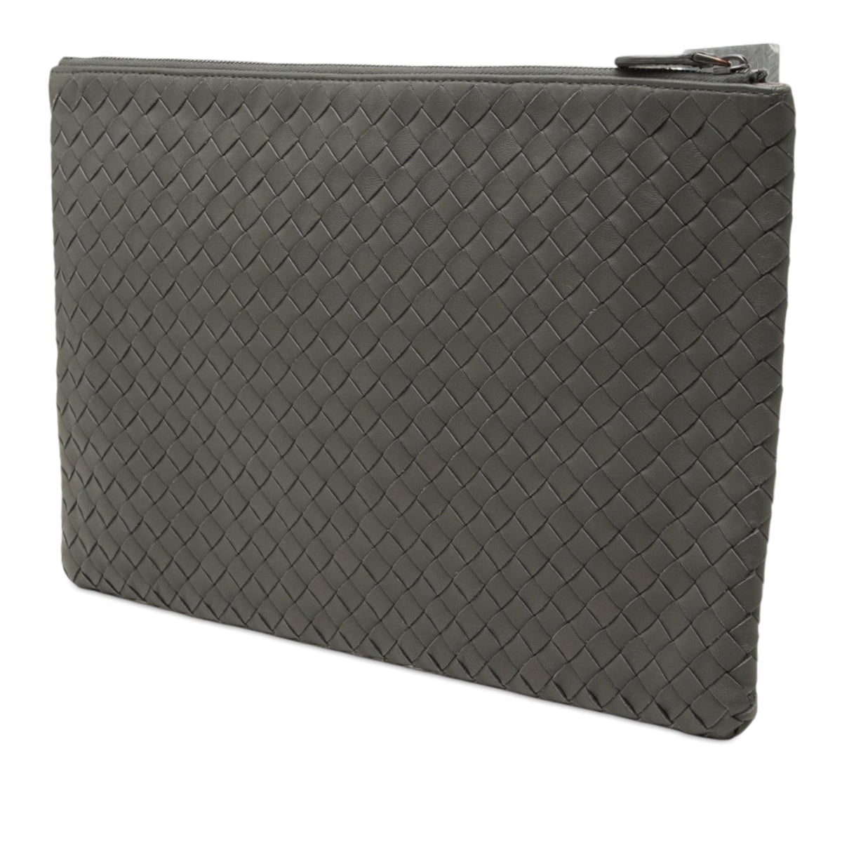 Bottega Veneta Nappa Intrecciato Zip Clutch