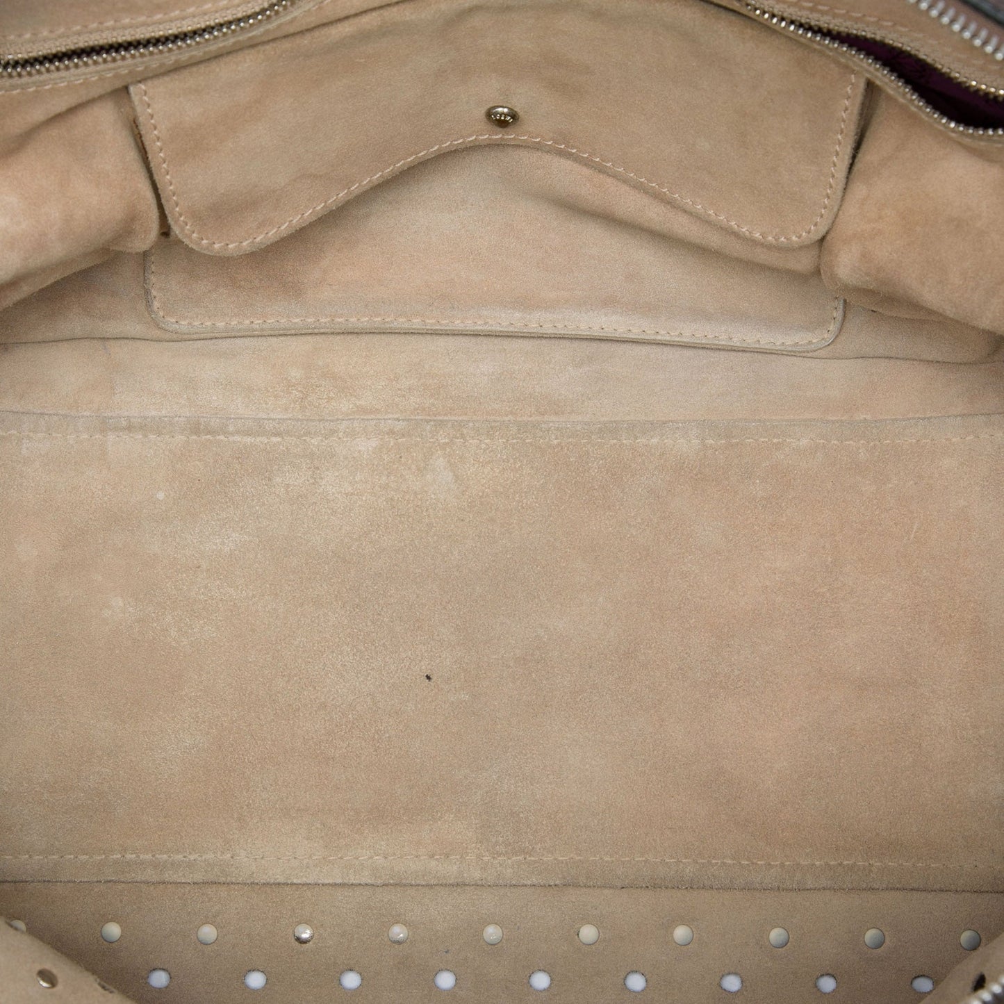 LOEWE Bicolor Leather Studded Perforated Amazona 36
