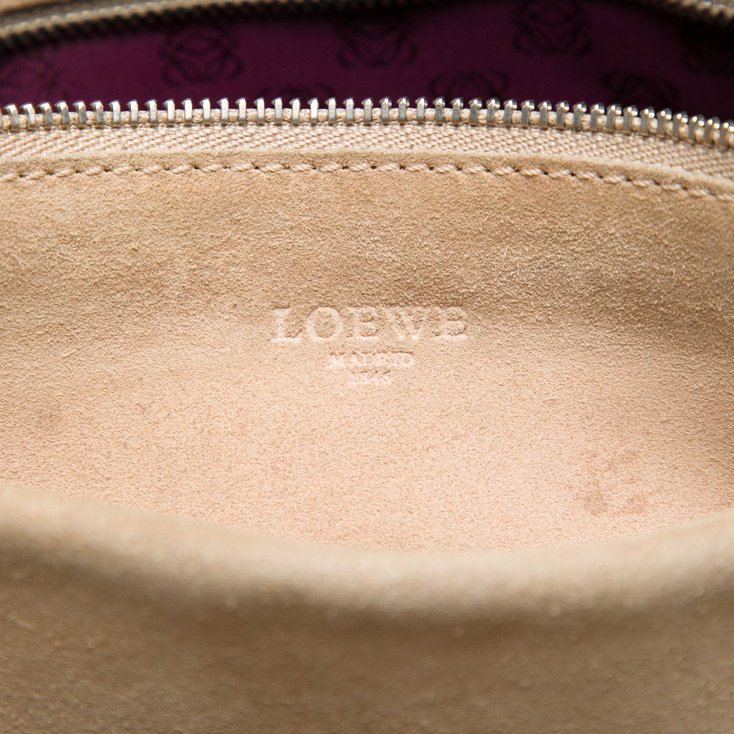 LOEWE Bicolor Leather Studded Perforated Amazona 36