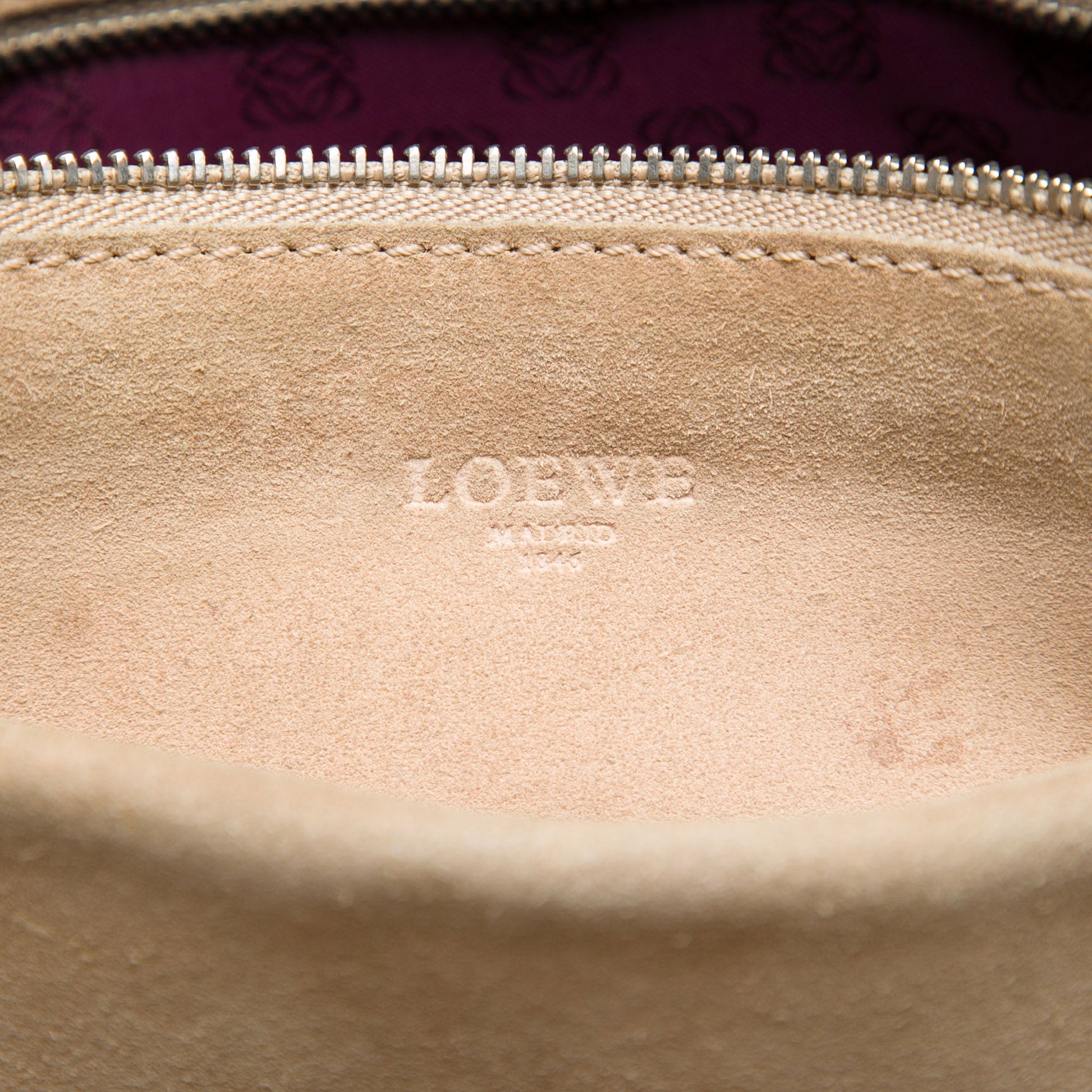 LOEWE Bicolor Leather Studded Perforated Amazona 36