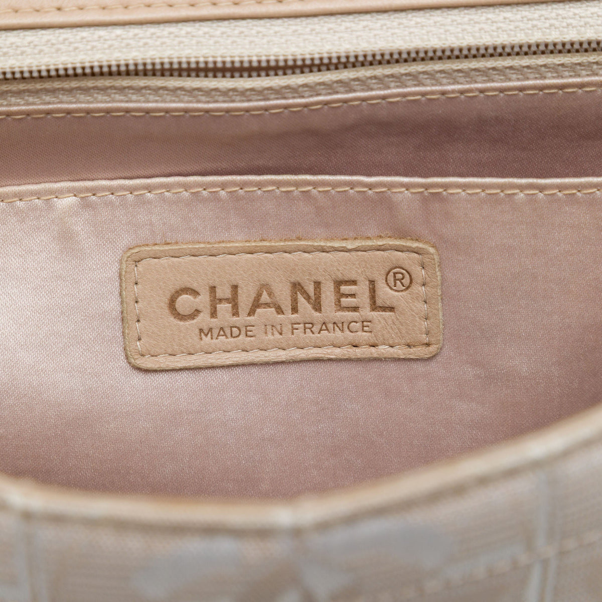 Chanel New Travel Line Medium Nylon Single Flap — Beige