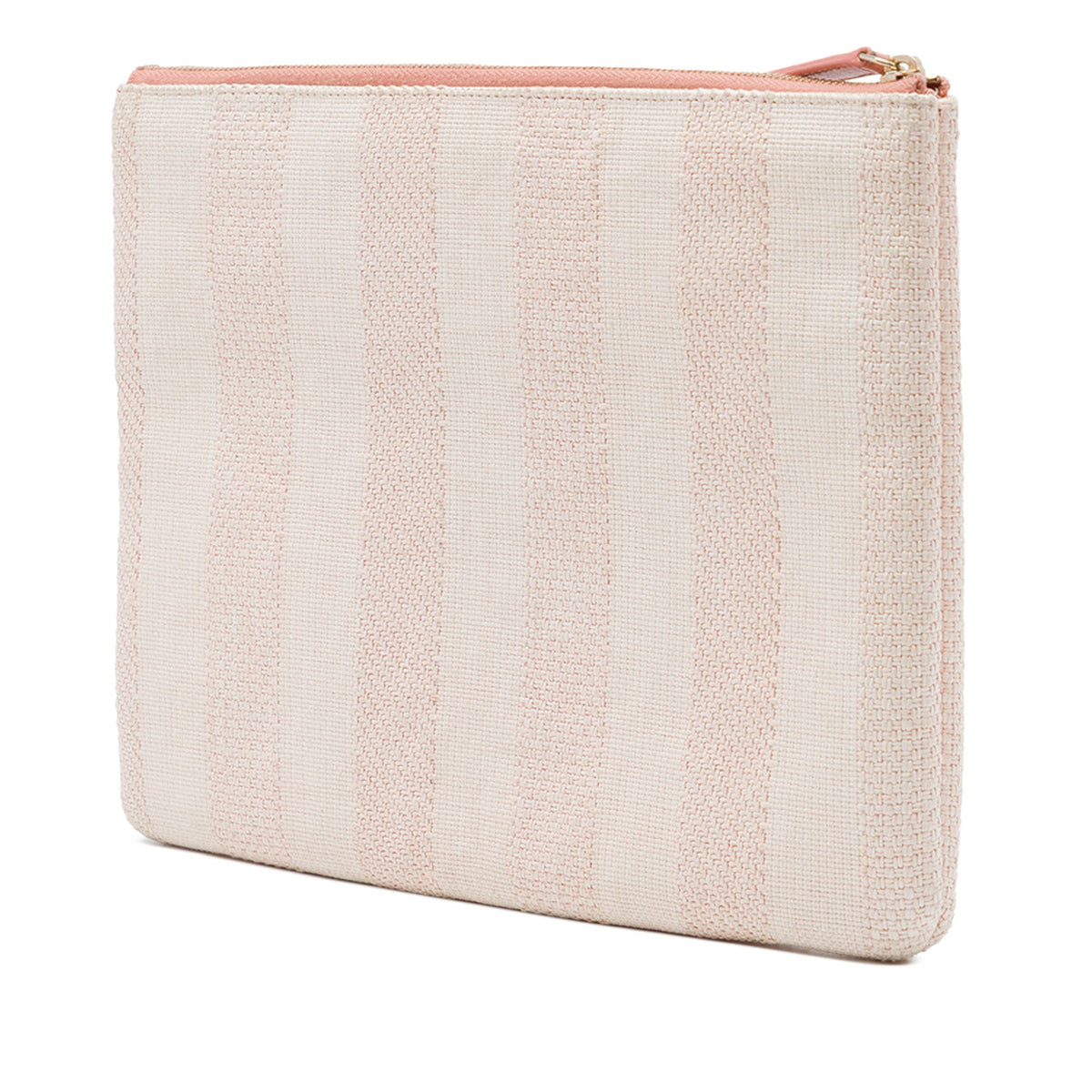 Chanel Medium Raffia Deauville O Case Clutch — Beige