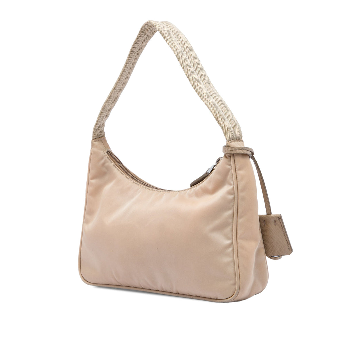 Prada Mini Tessuto Re Edition 2000 Shoulder Bag — Beige