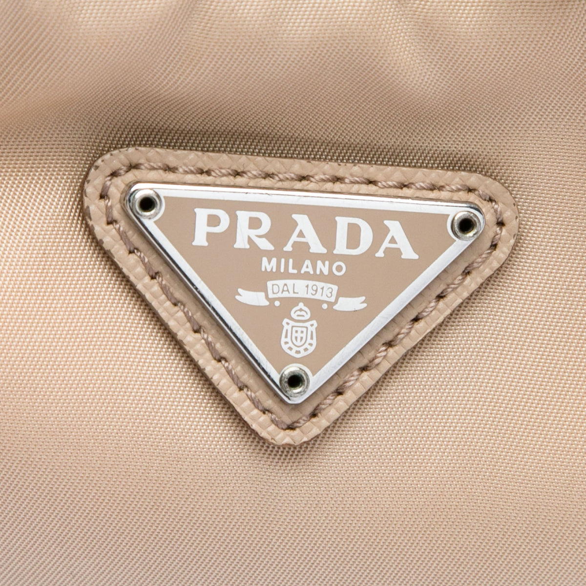 Prada Mini Tessuto Re Edition 2000 Shoulder Bag — Beige