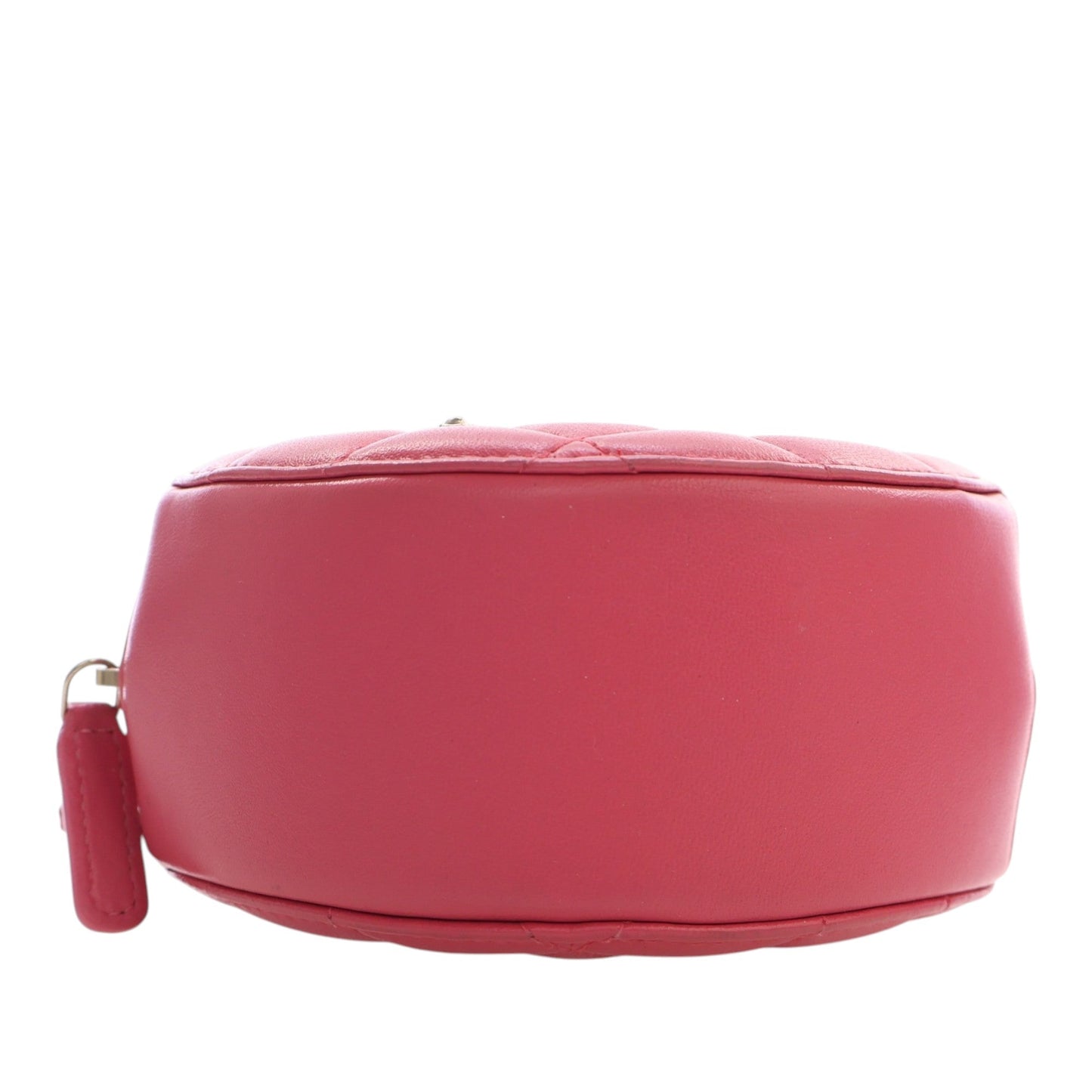 Chanel CC Quilted Lambskin Lucky Charms Round Clutch with Chain