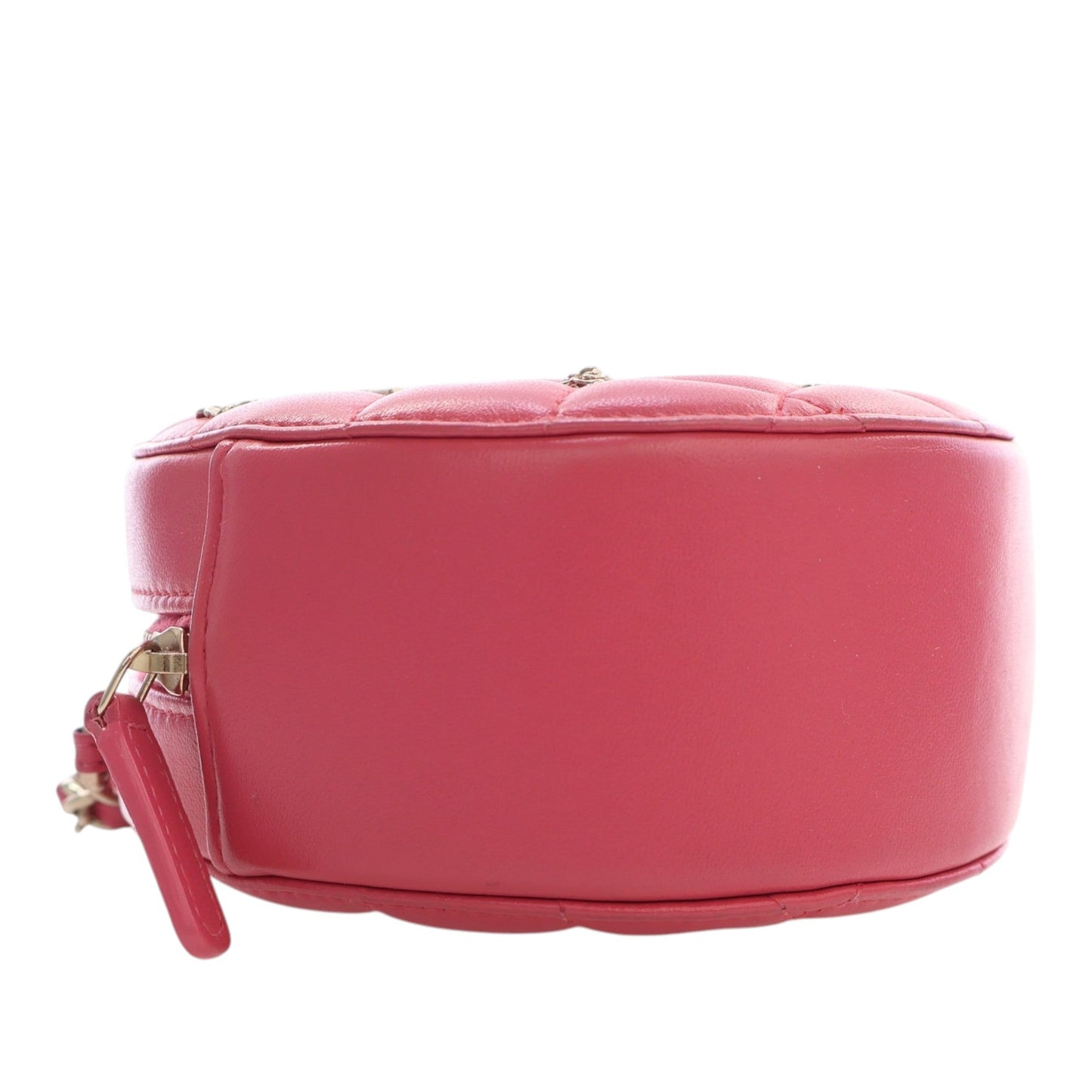 Chanel CC Quilted Lambskin Lucky Charms Round Clutch with Chain