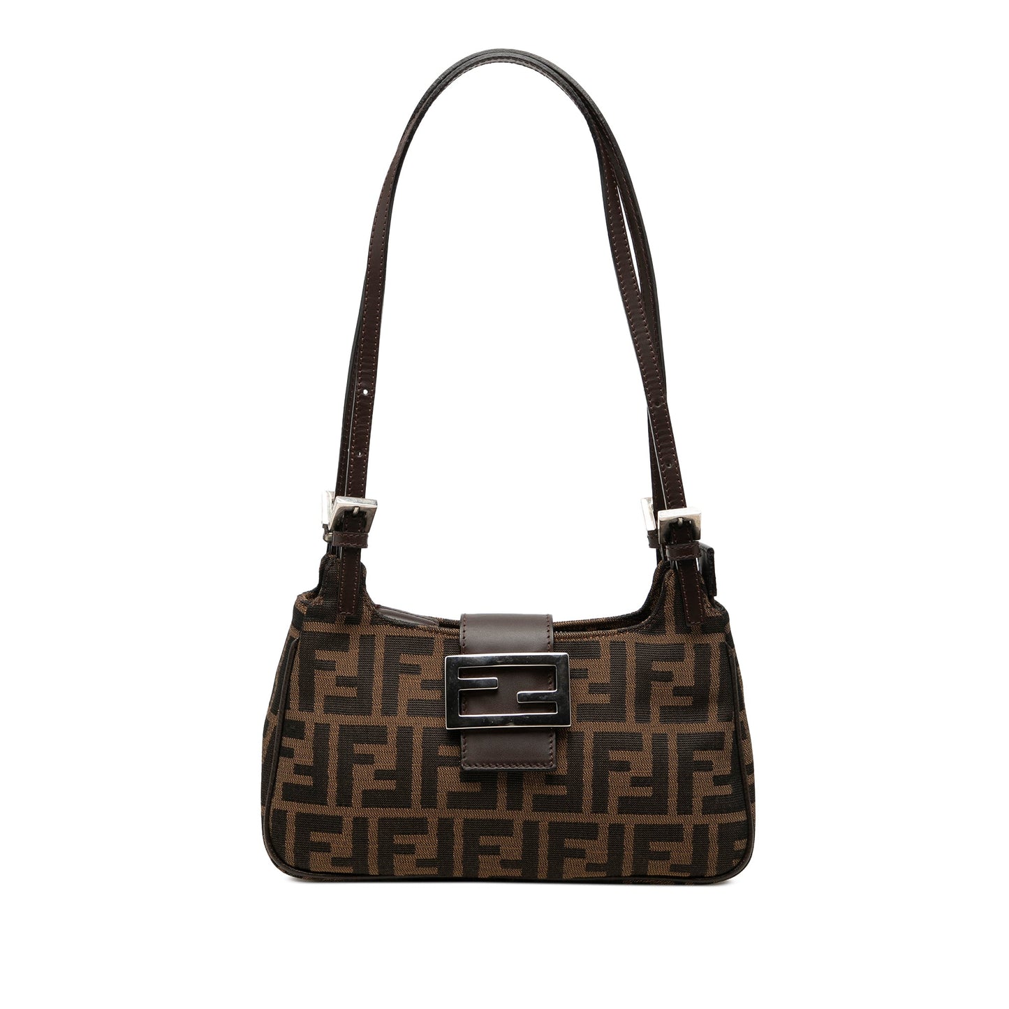 Fendi Zucca Canvas Shoulder Bag