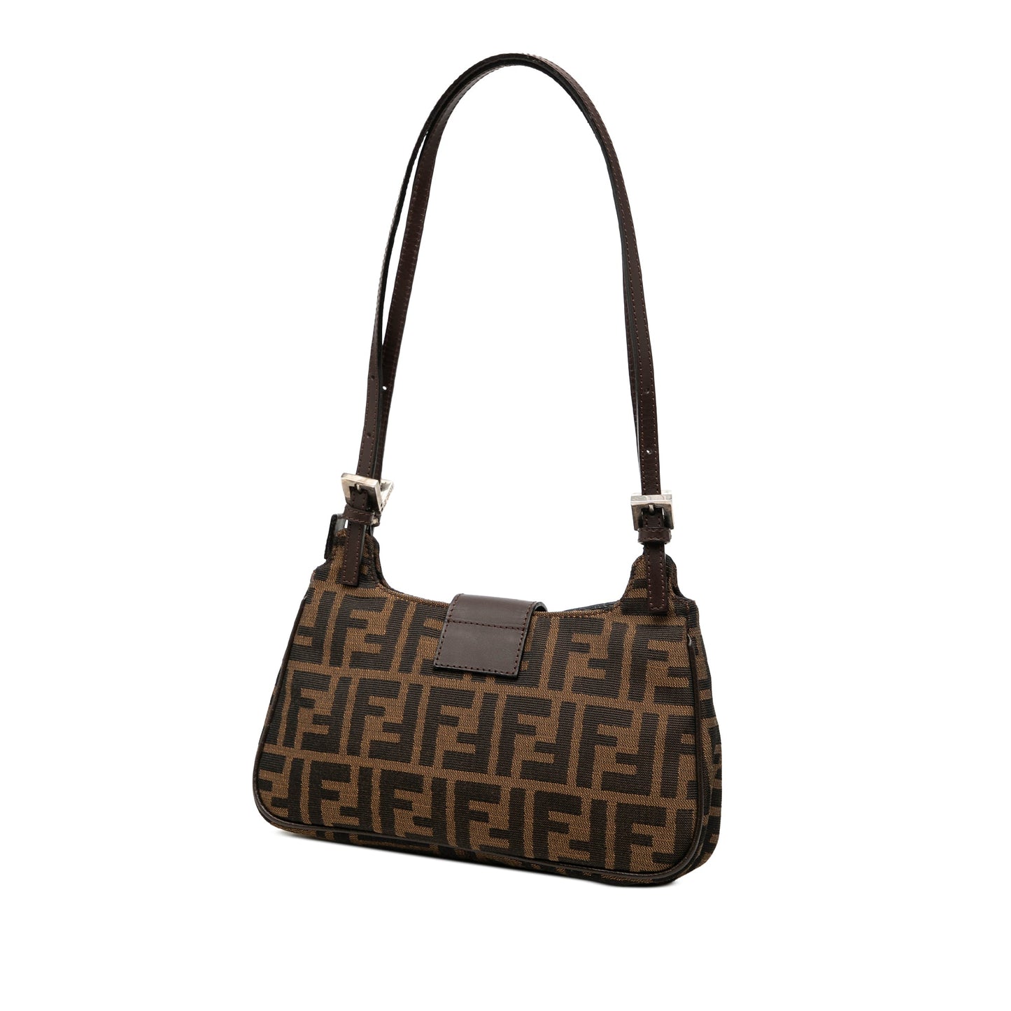 Fendi Zucca Canvas Shoulder Bag