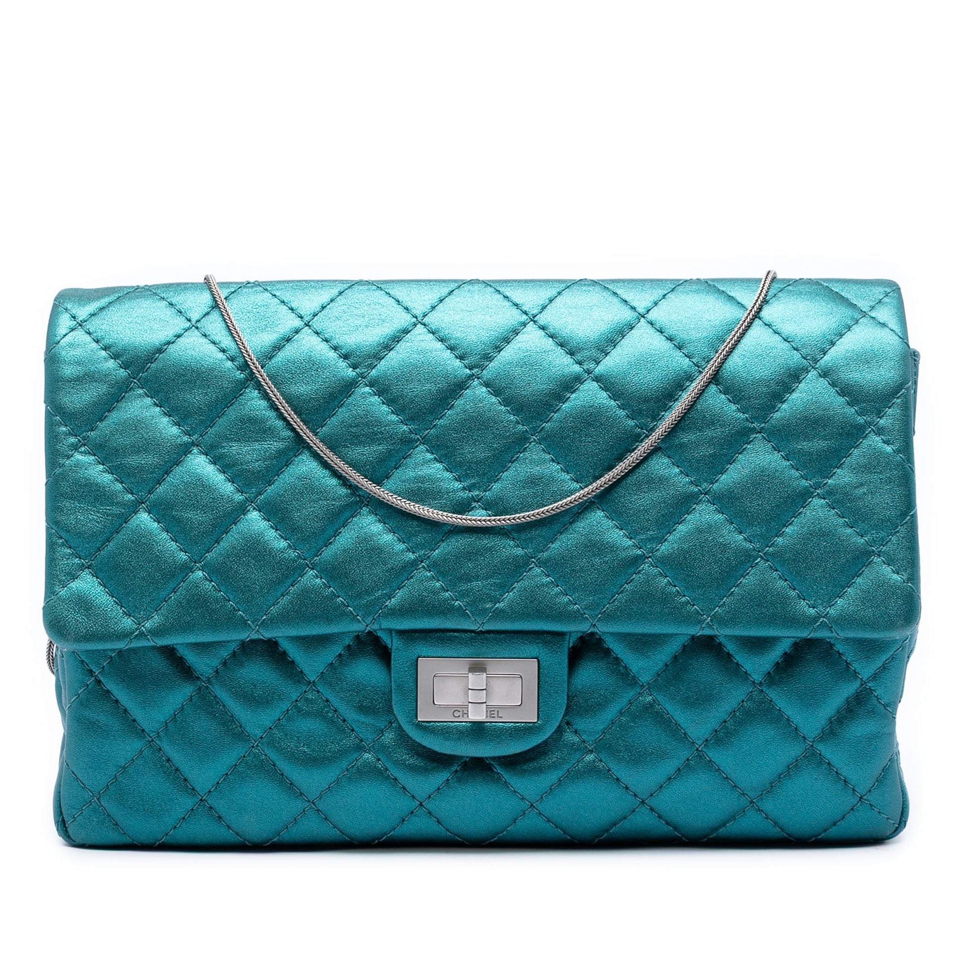 Chanel Quilted Metallic Calfskin Reissue 2.55 Flap 226