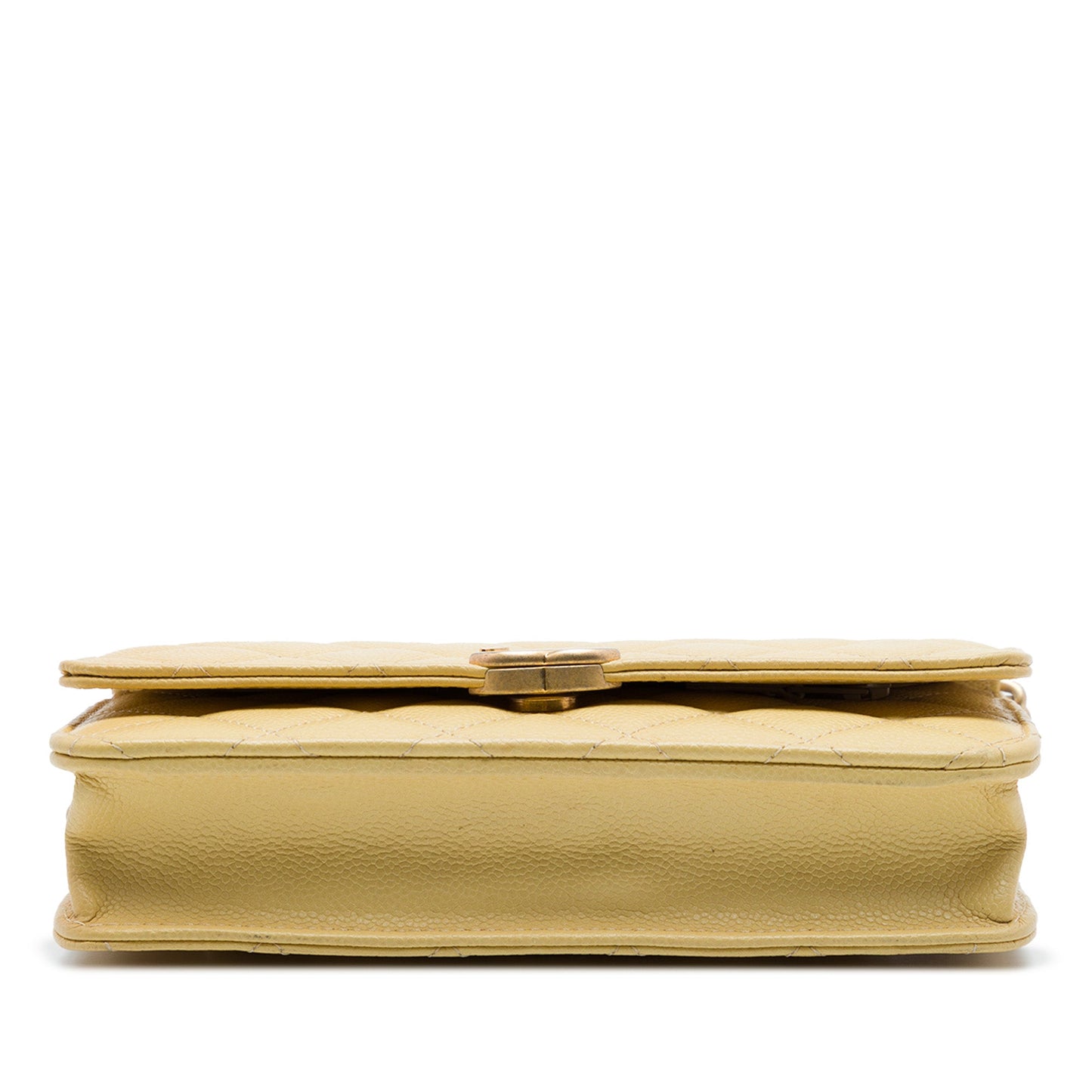 Chanel CC Quilted Caviar Wallet on Chain