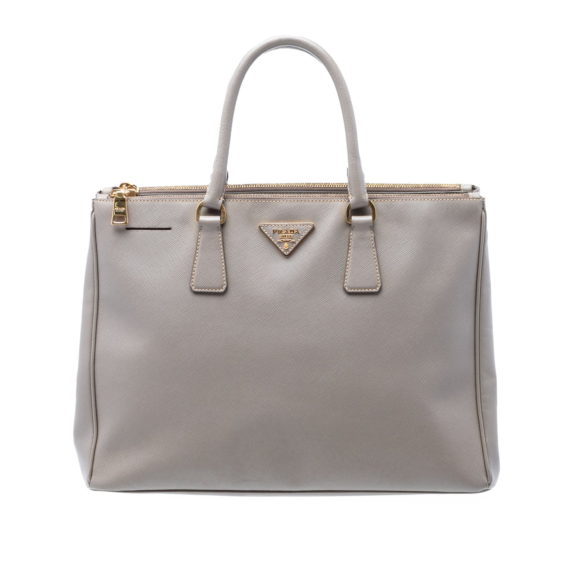 Prada Large Saffiano Lux Galleria Double Zip Tote