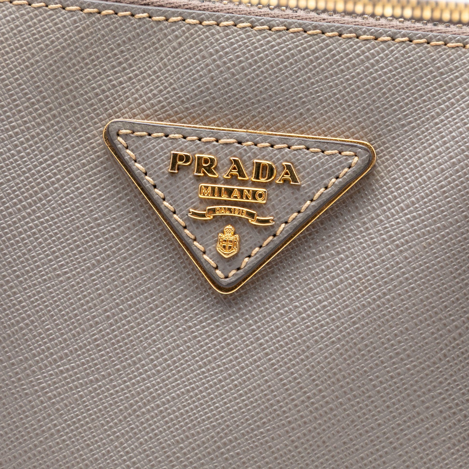 Prada Large Saffiano Lux Galleria Double Zip Tote