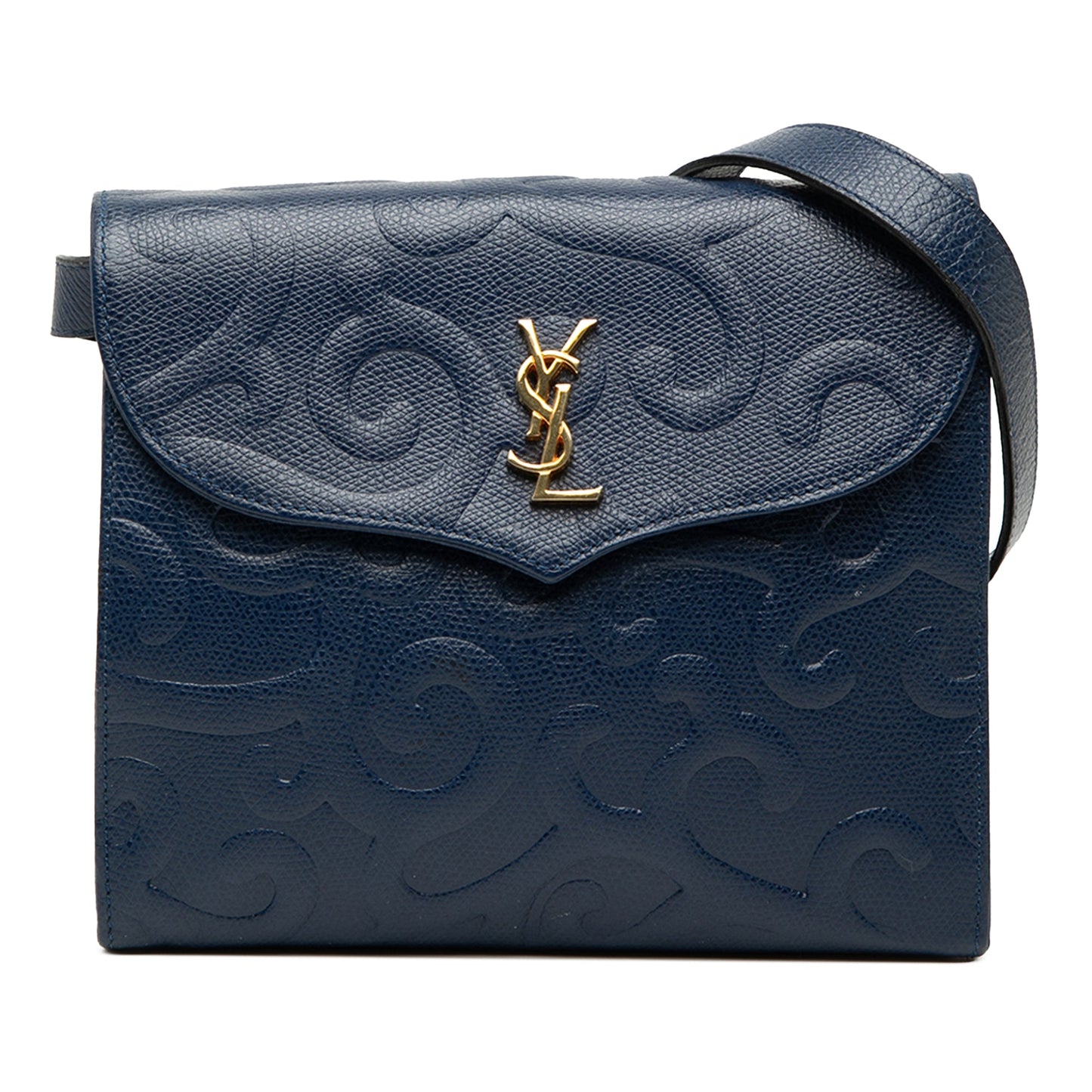 Saint Laurent Embossed Leather Arabesque Crossbody