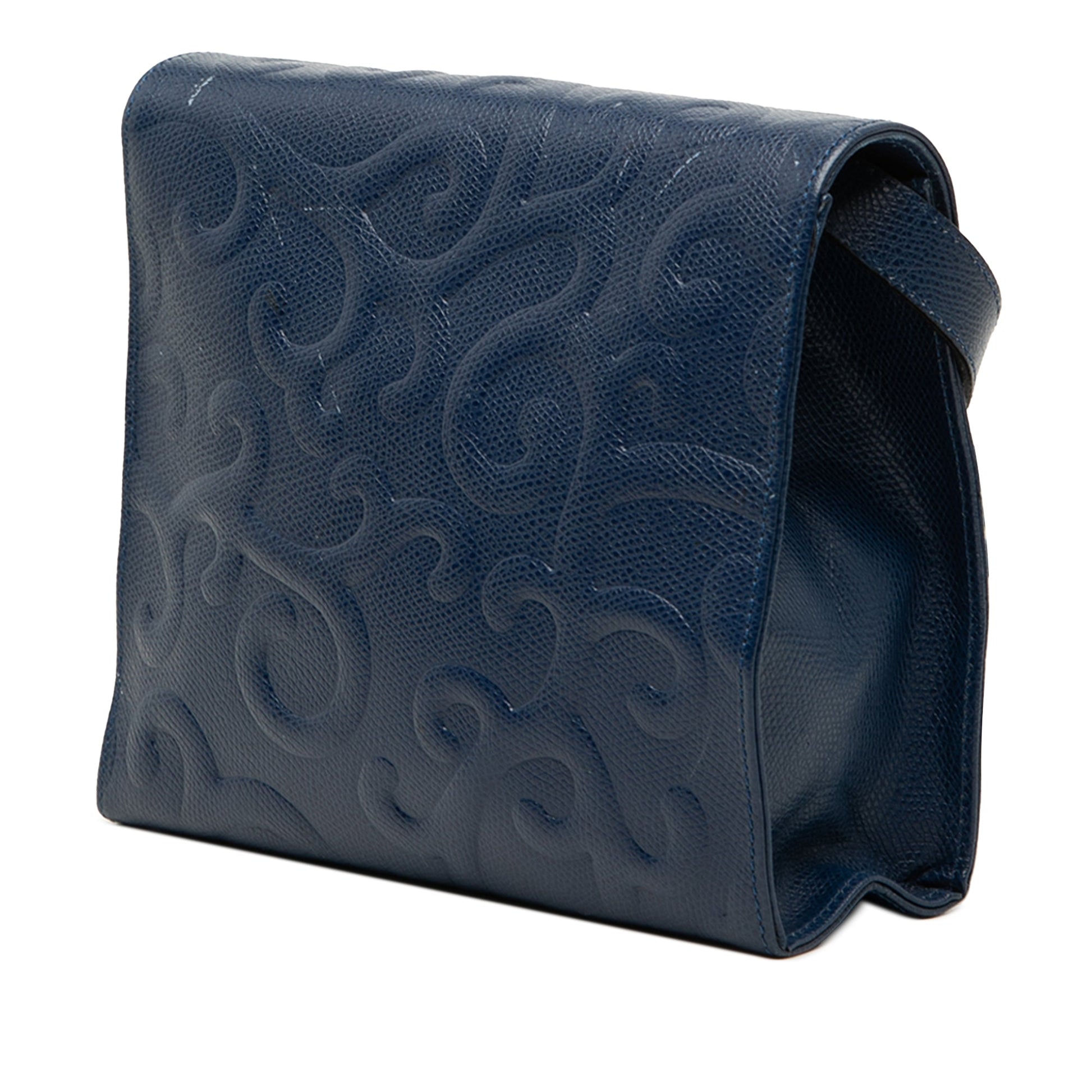 Saint Laurent Embossed Leather Arabesque Crossbody