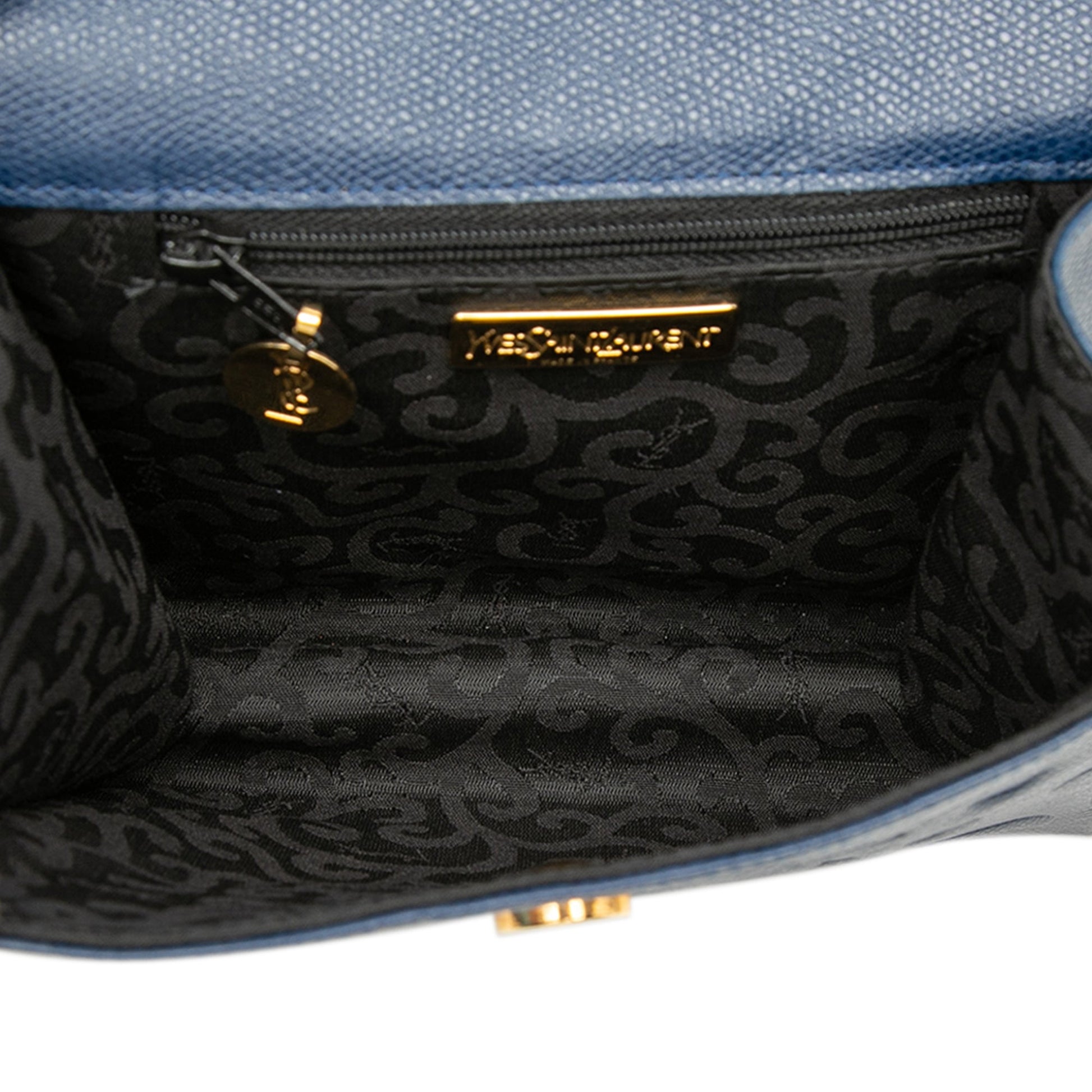 Saint Laurent Embossed Leather Arabesque Crossbody