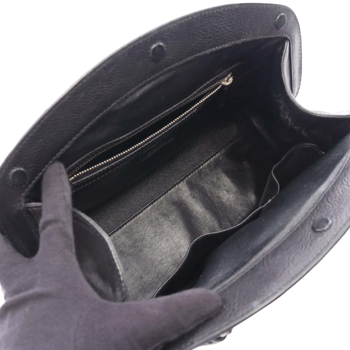 Dior Leather Handbag — Black
