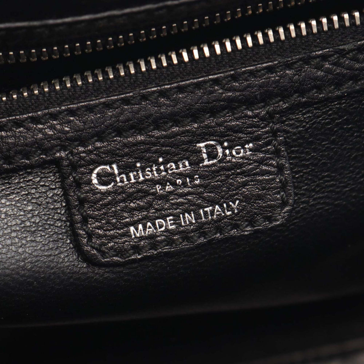 Dior Leather Handbag — Black