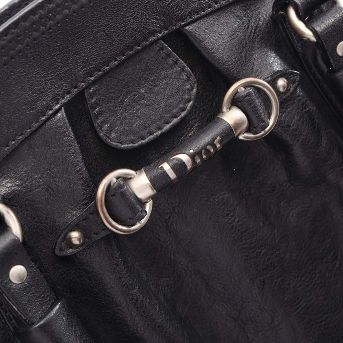 Dior Leather Handbag — Black