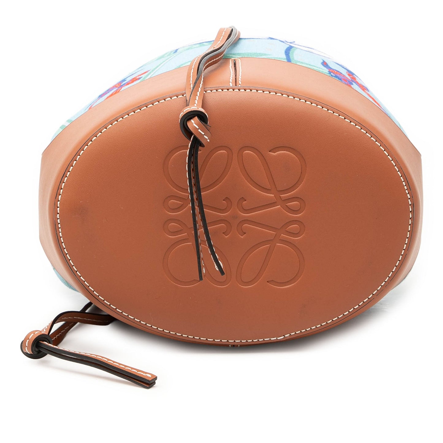 LOEWE Paulas Ibiza Small Canvas Balloon Bucket Bag