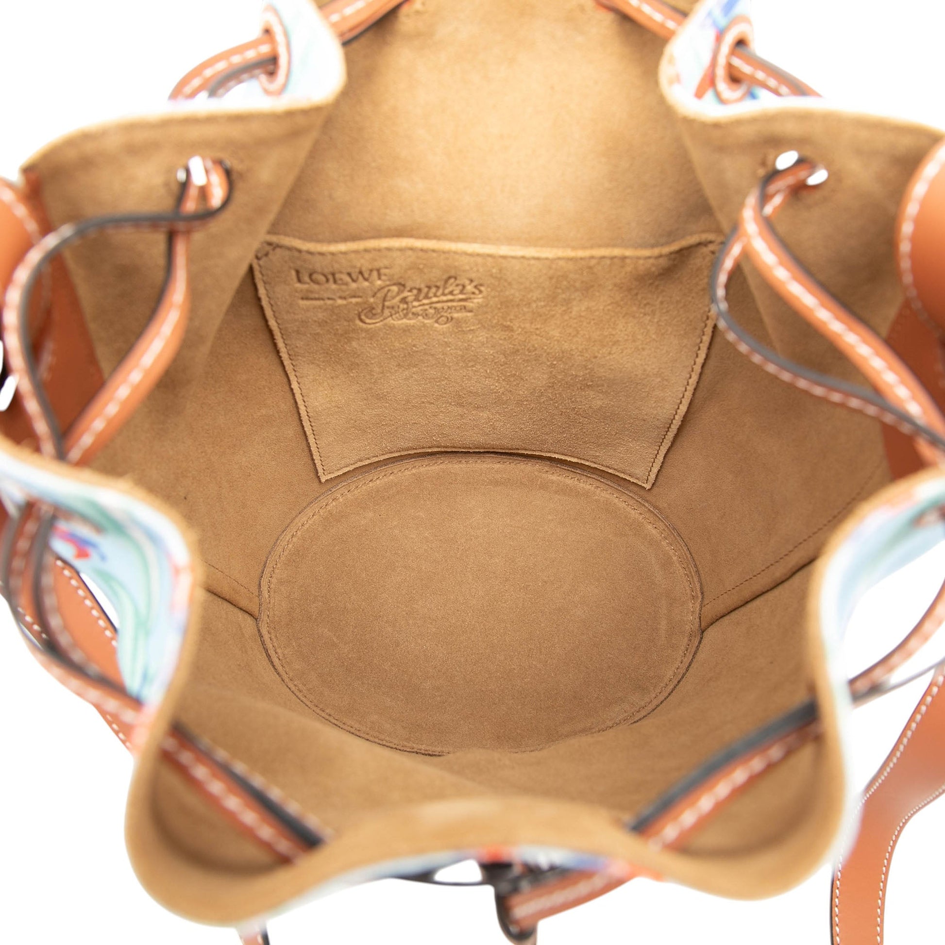 LOEWE Paulas Ibiza Small Canvas Balloon Bucket Bag