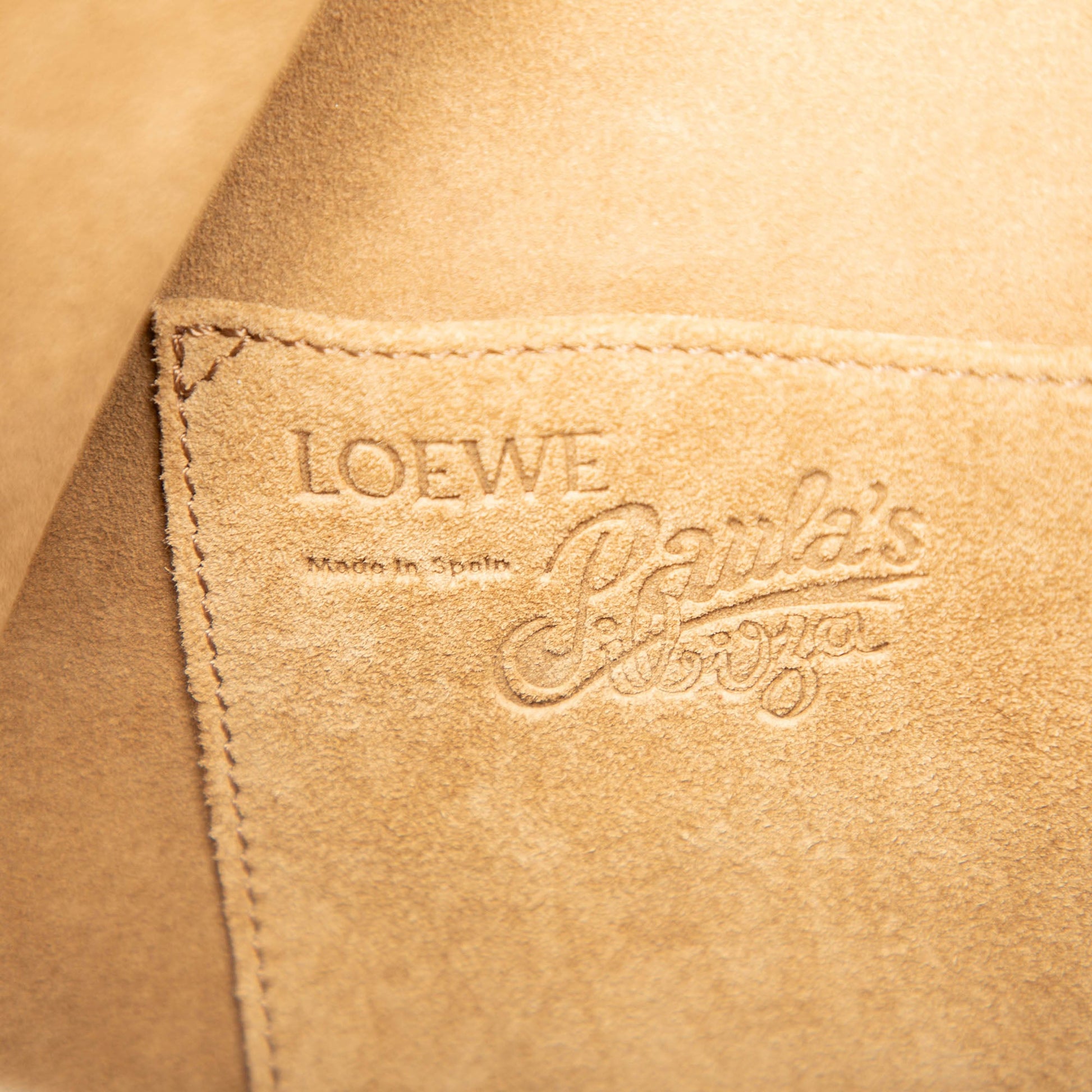 LOEWE Paulas Ibiza Small Canvas Balloon Bucket Bag