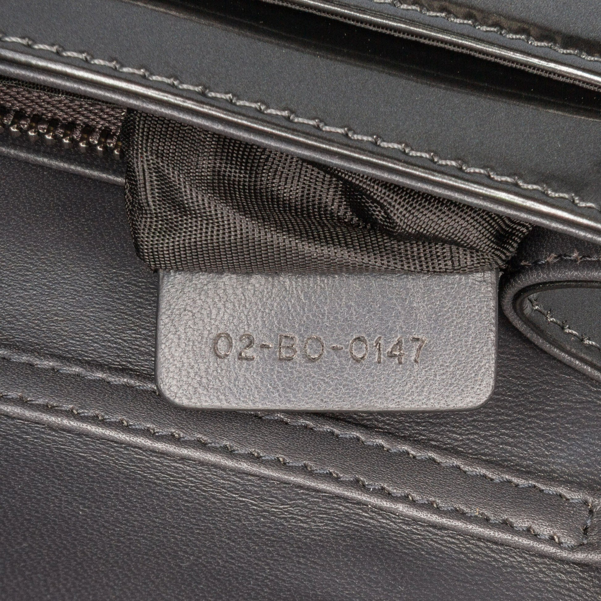 Dior Metallic Patent Microcannage Diorama Wallet on Chain