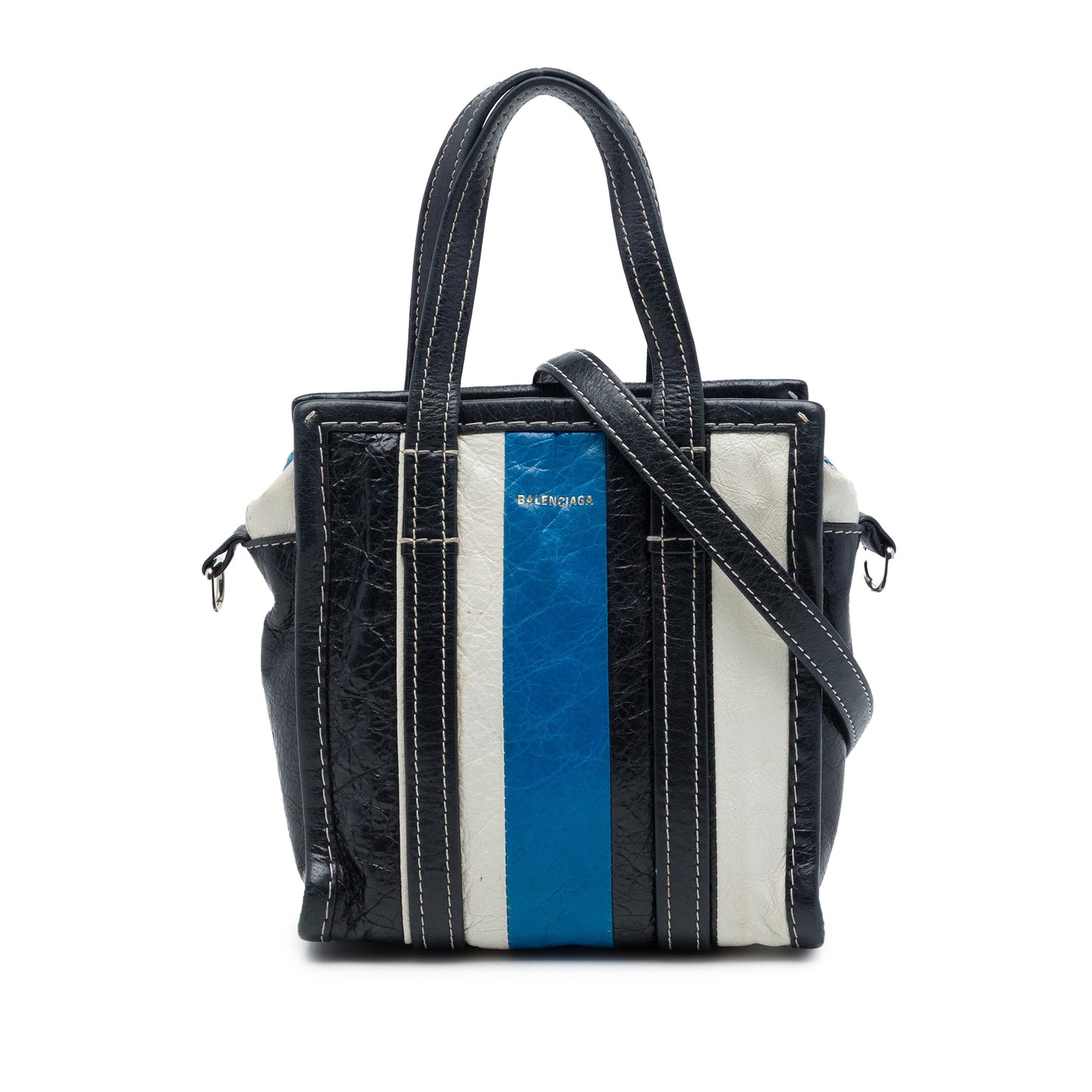 Balenciaga Lambskin Bazar Shopper Satchel XXS