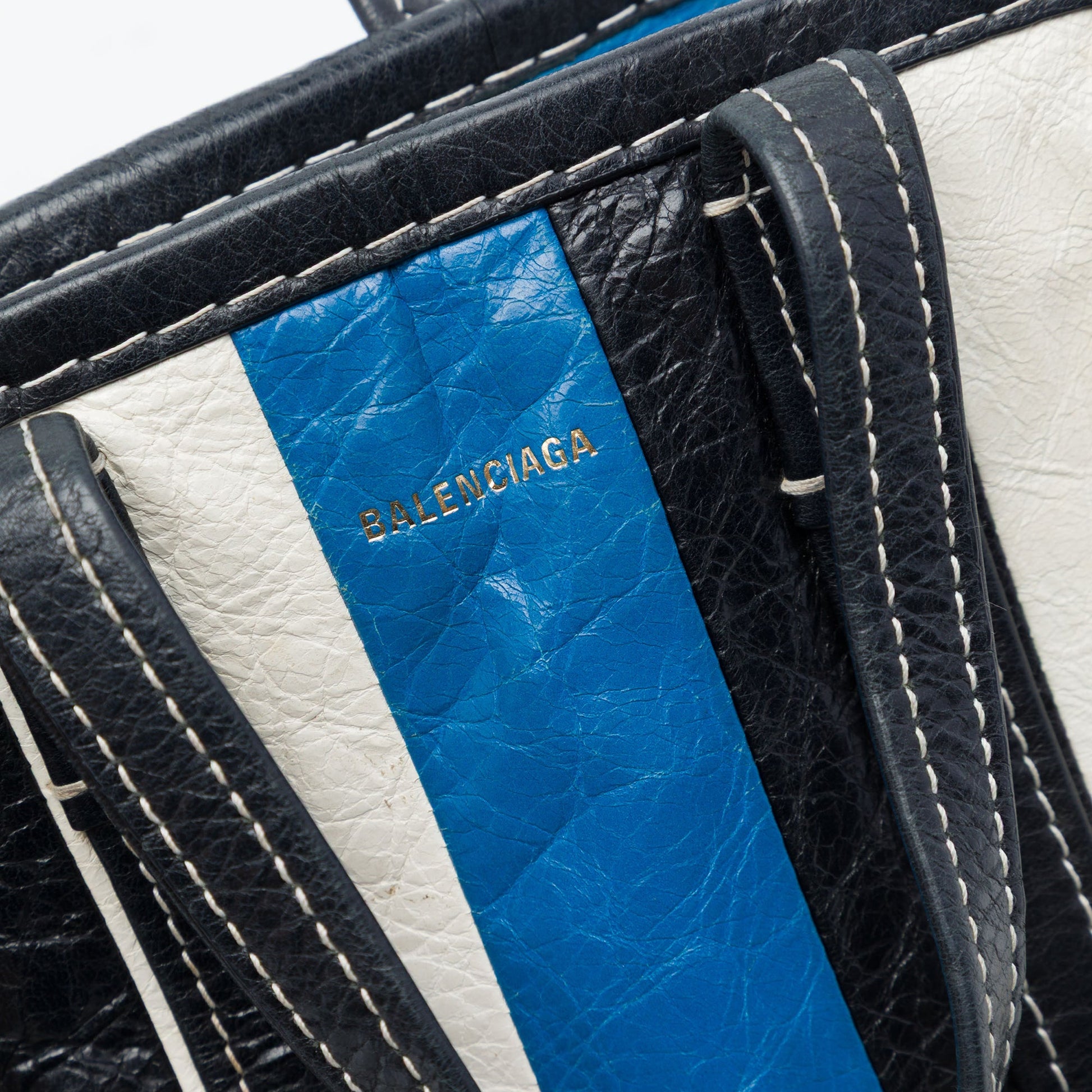 Balenciaga Lambskin Bazar Shopper Satchel XXS