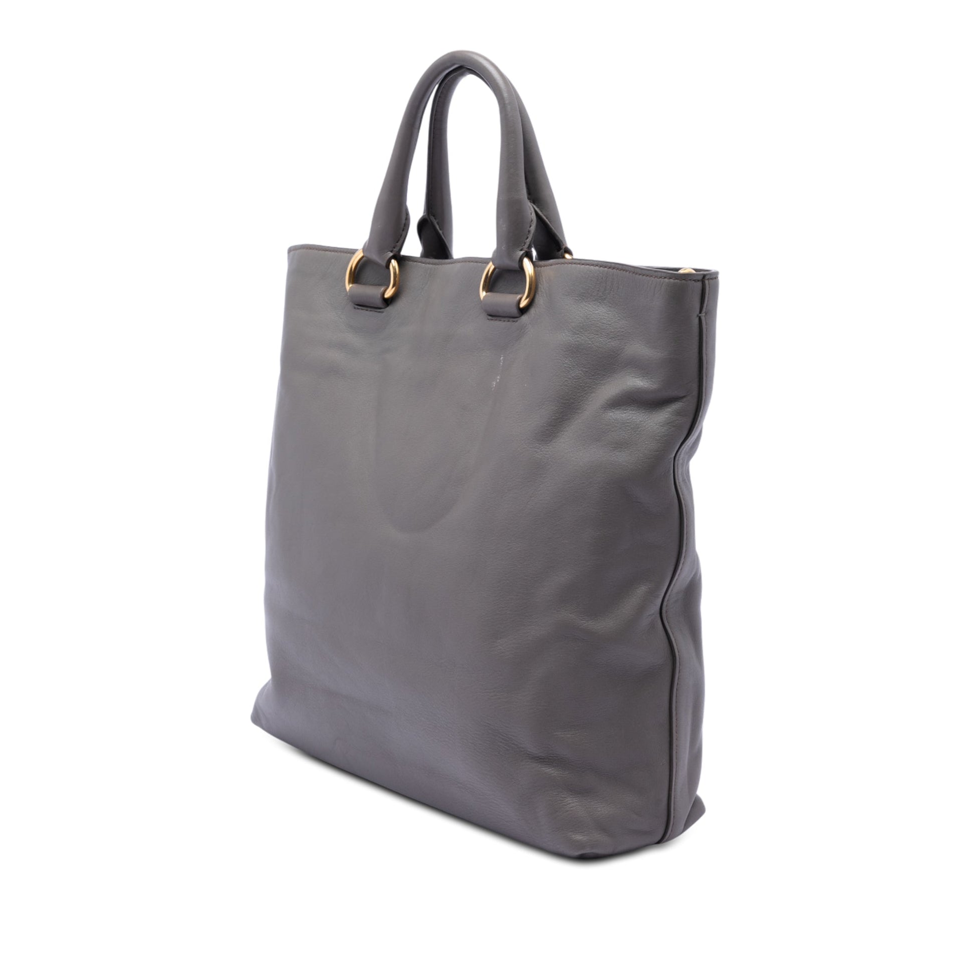 Prada Soft Calf Open Convertible Tote