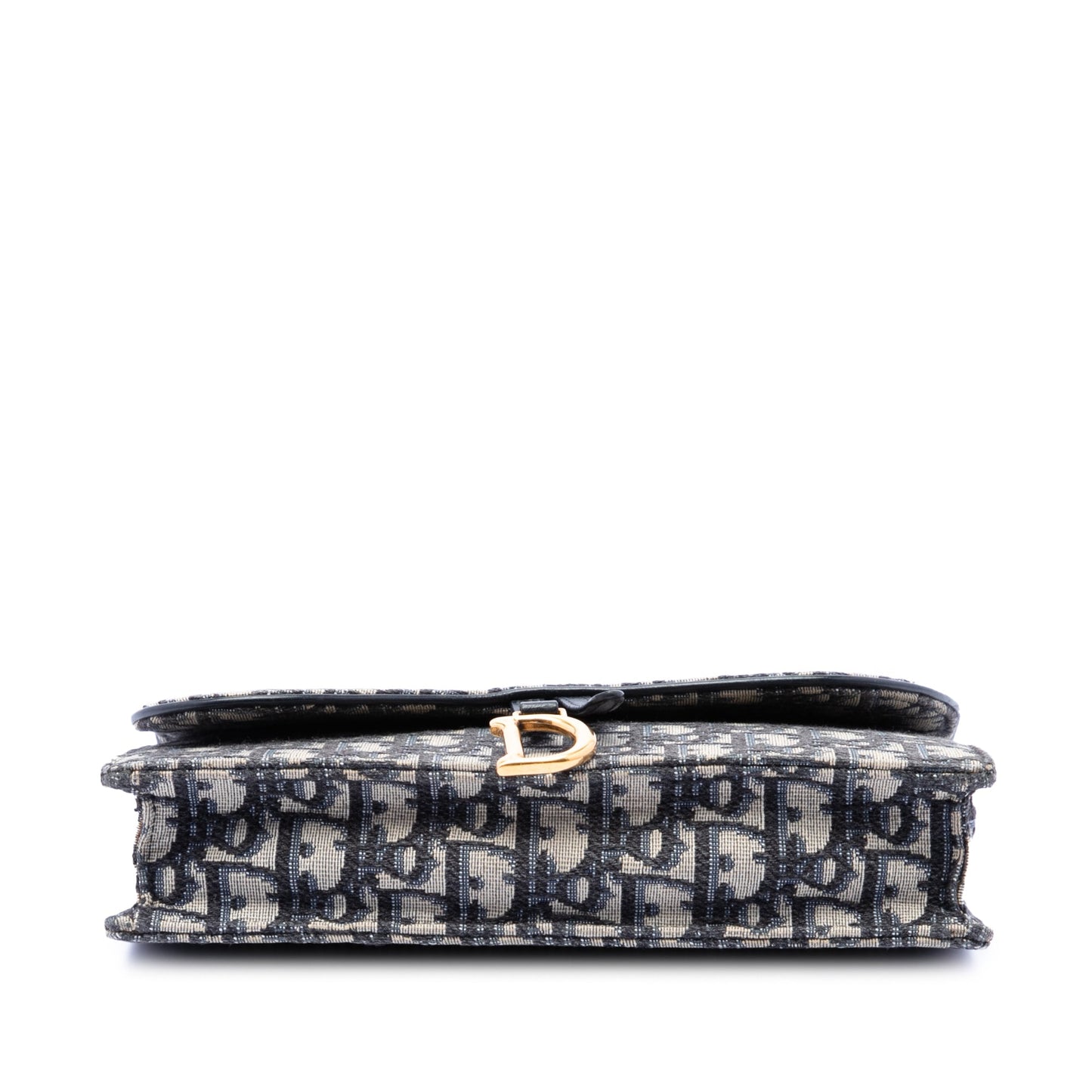 Dior Oblique Canvas Saddle Pouch Wallet on Chain