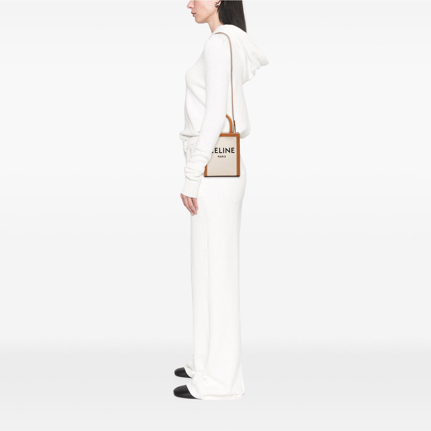 Celine Mini Canvas Vertical Cabas Tote