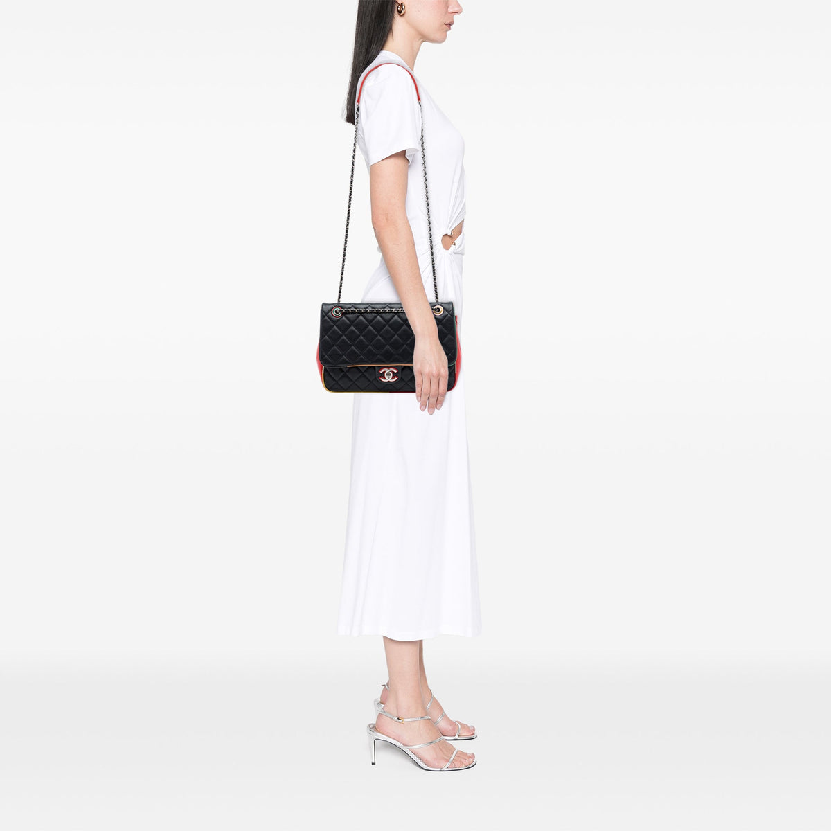 Chanel Jumbo Quilted Lambskin Acrylic Cuba Color Flap