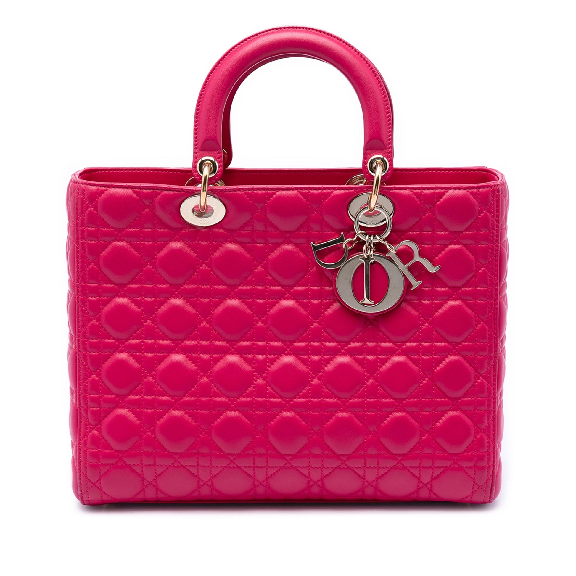 Dior Large Lambskin Cannage Lady Dior