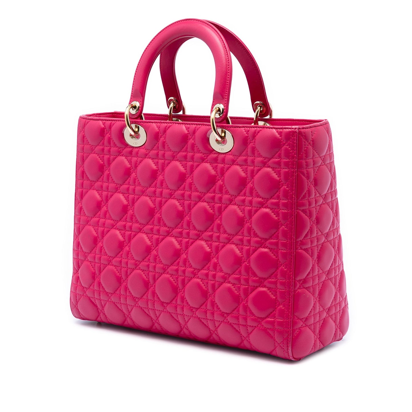 Dior Large Lambskin Cannage Lady Dior
