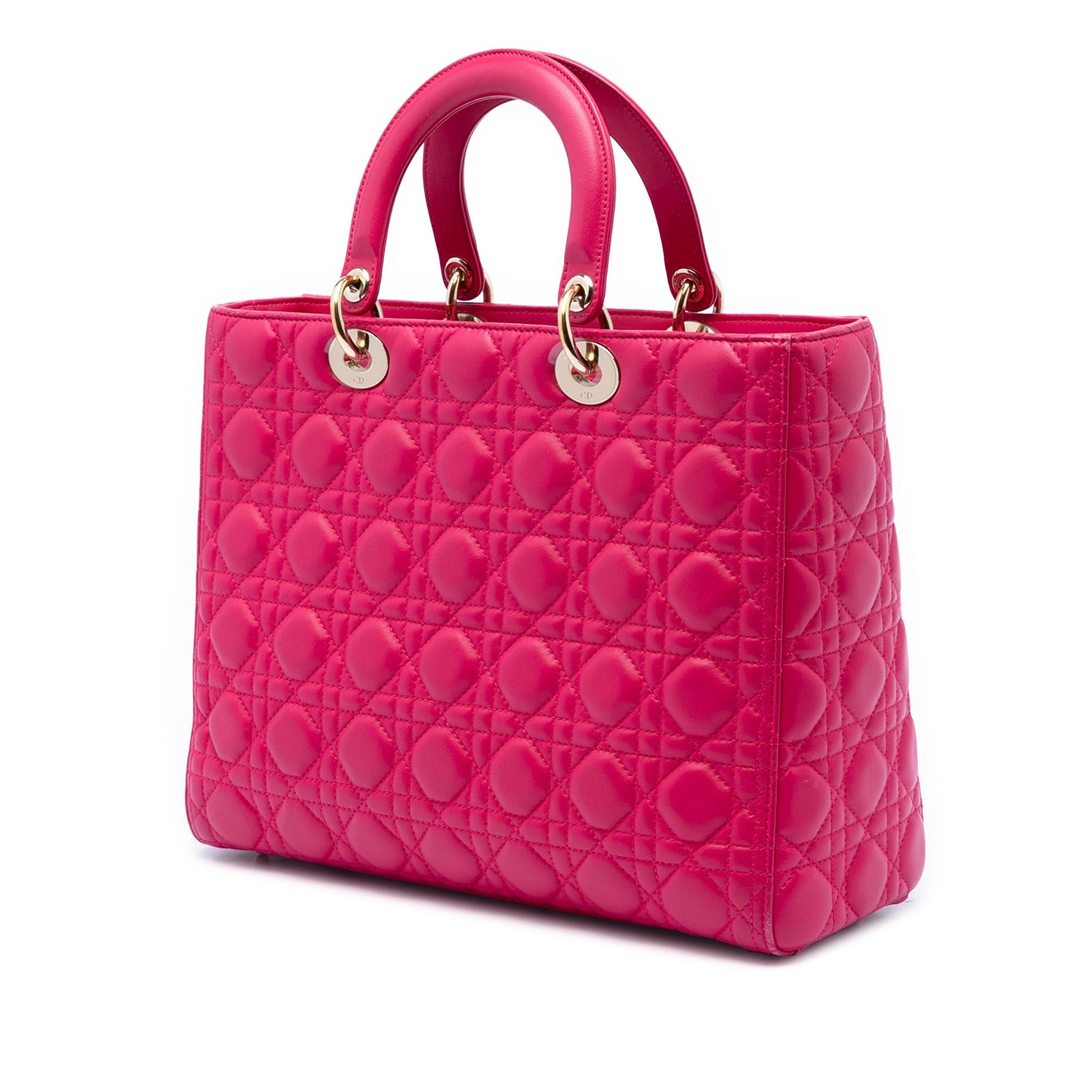 Dior Large Lambskin Cannage Lady Dior