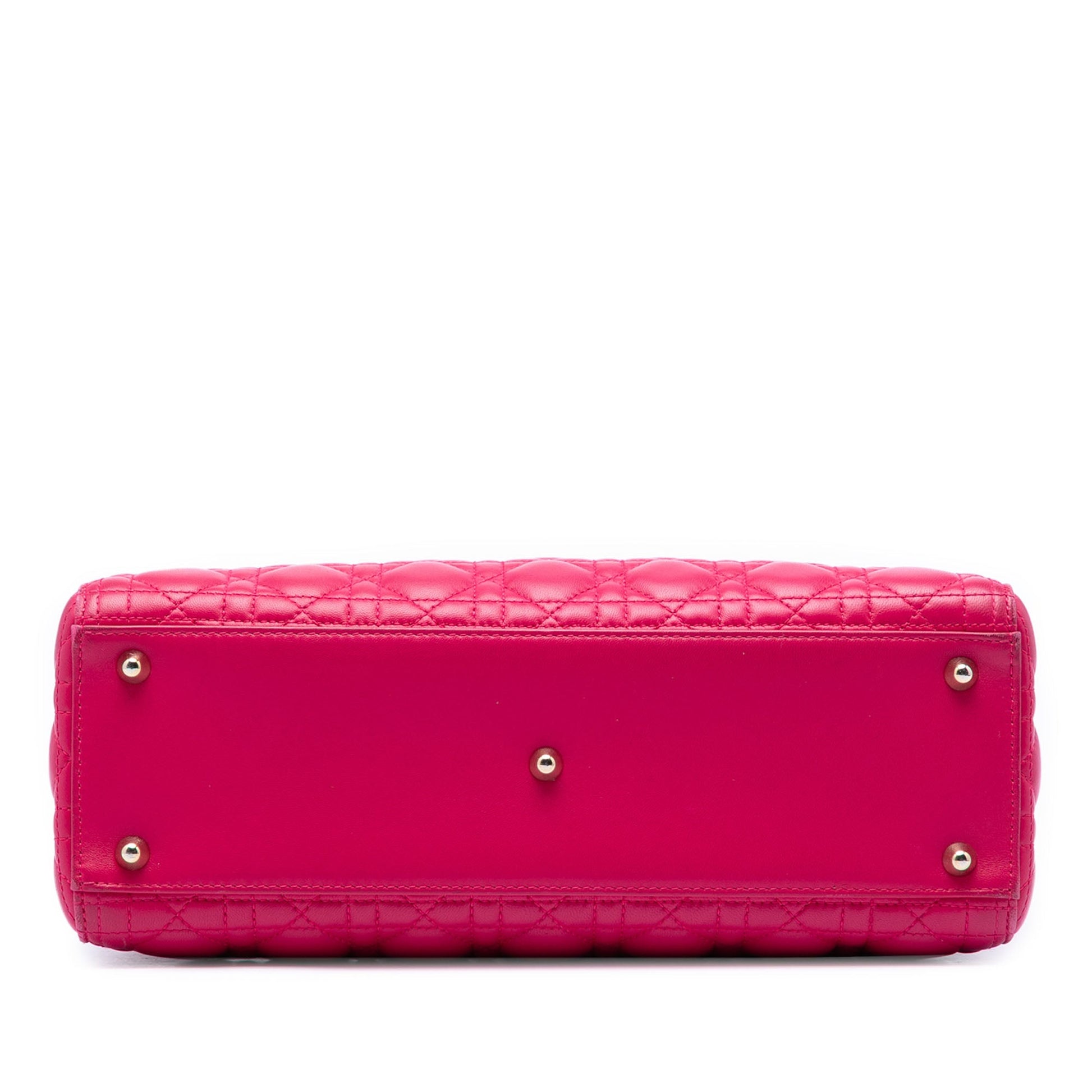 Dior Large Lambskin Cannage Lady Dior