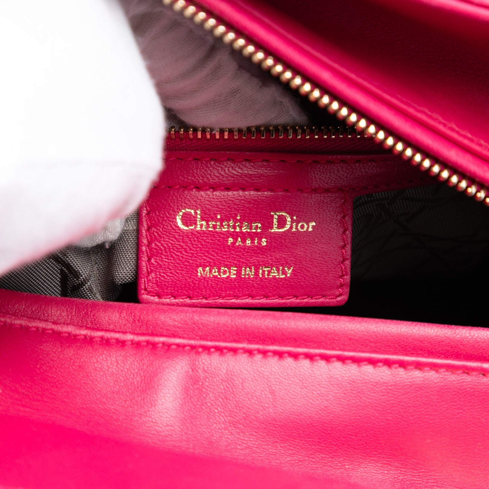Dior Large Lambskin Cannage Lady Dior