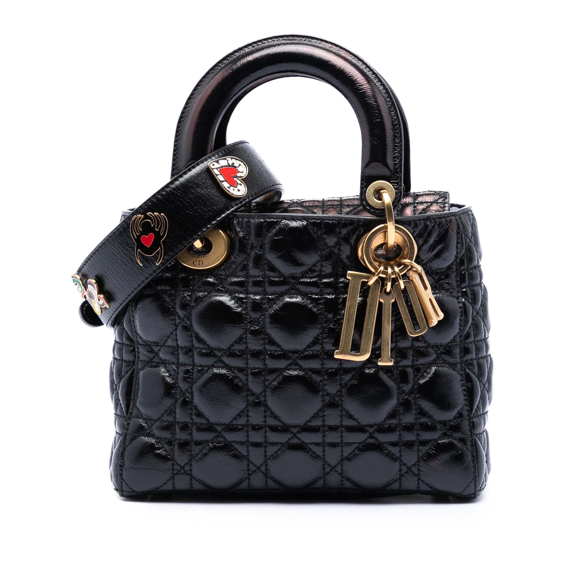 Dior Small Crinkled Patent Cannage My ABCDior Lady Dior