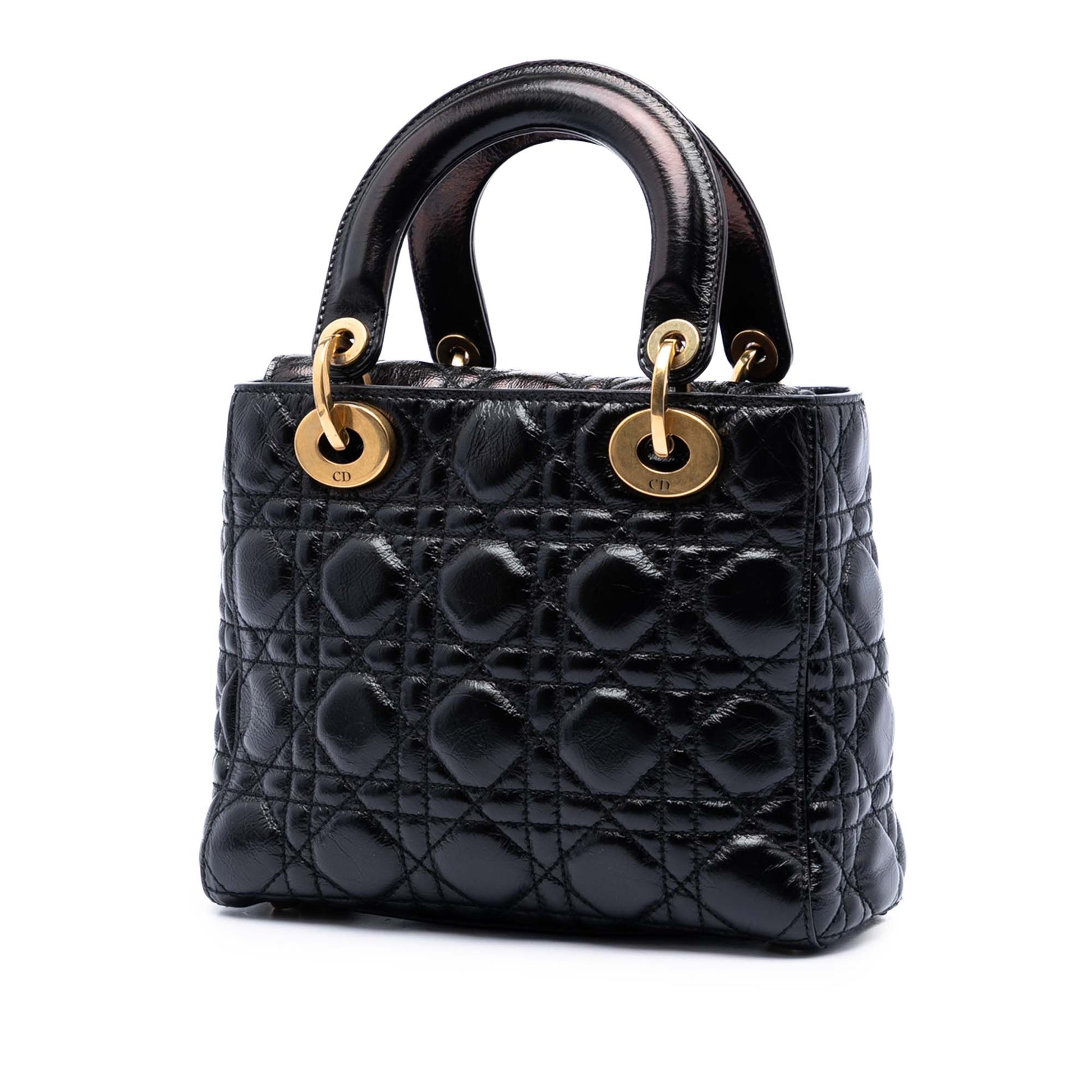Dior Small Crinkled Patent Cannage My ABCDior Lady Dior