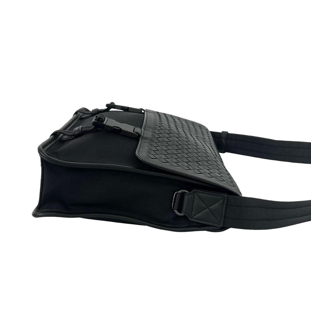 Bottega Veneta Nappa Intrecciato and Nylon Messenger Bag