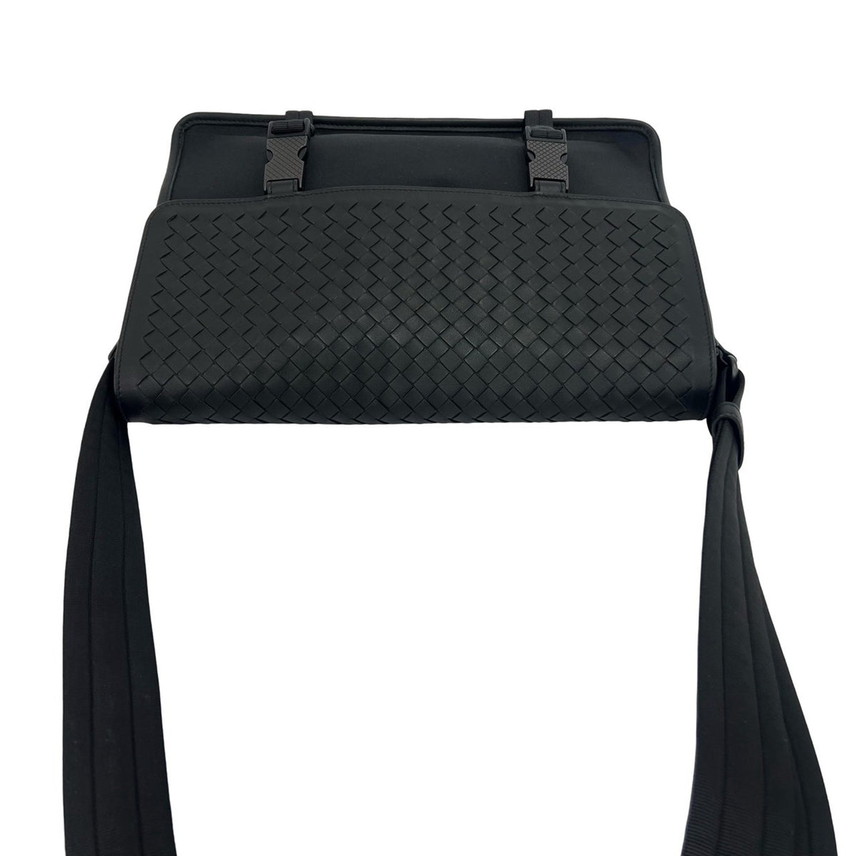 Bottega Veneta Nappa Intrecciato and Nylon Messenger Bag