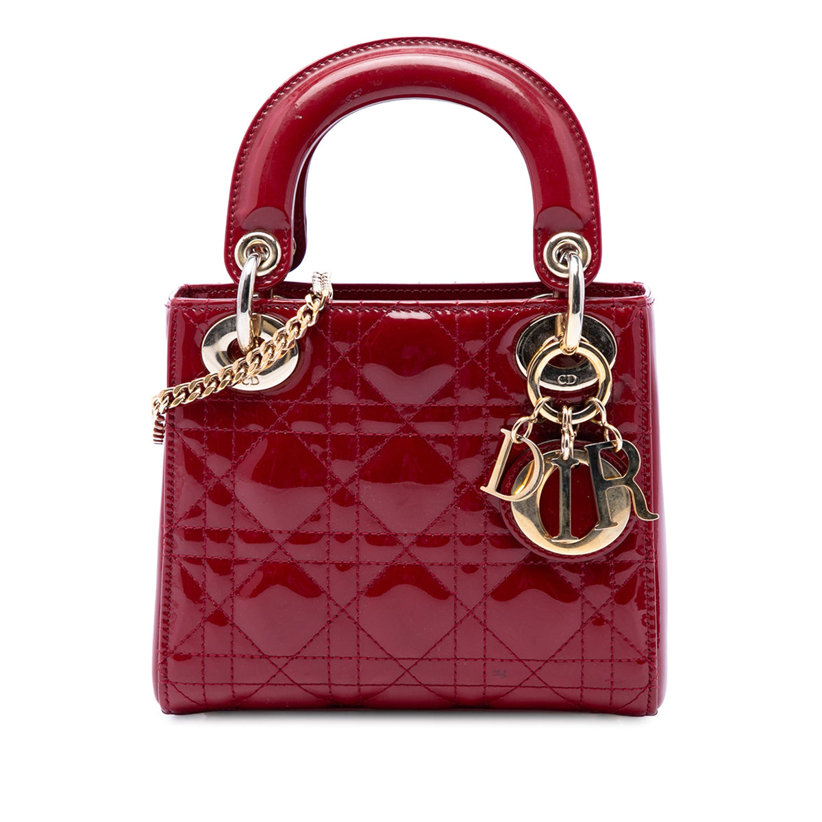 Dior Mini Patent Cannage Lady Dior