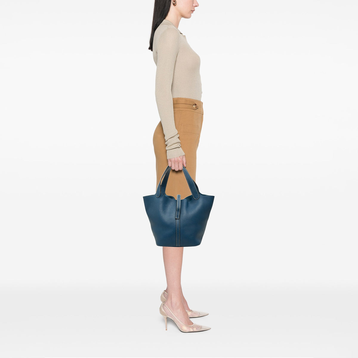 Hermès Clemence Picotin 18 — Blue