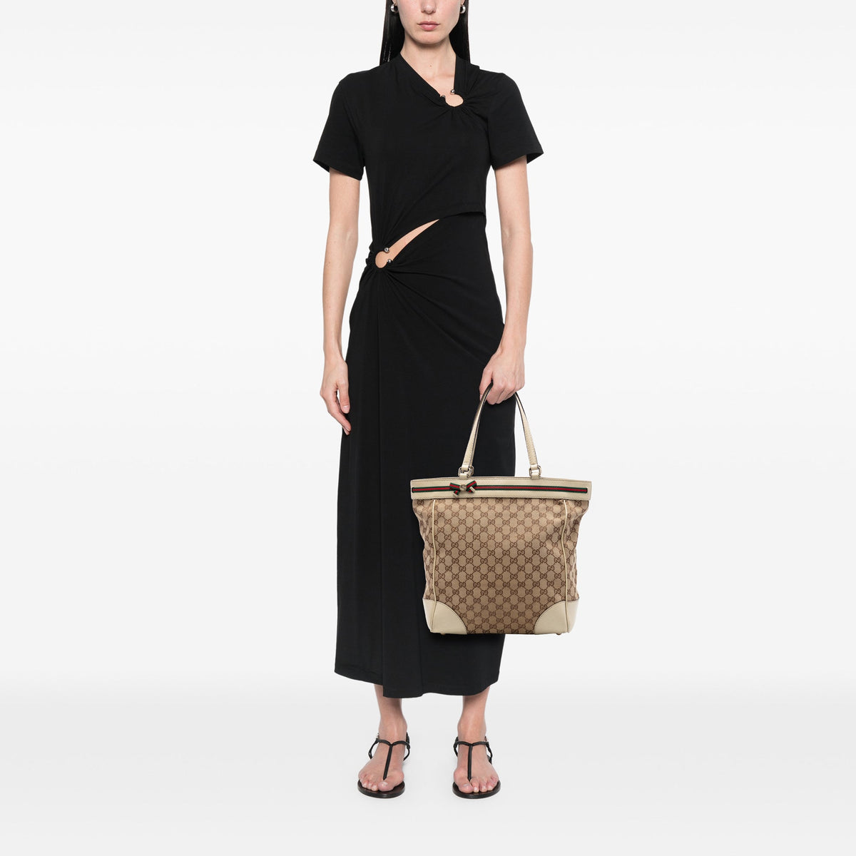 Gucci GG Canvas Web Mayfair Tote